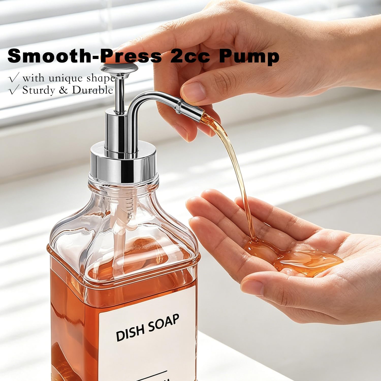 Dish Soap Dispenser for Kitchen (2 Count)