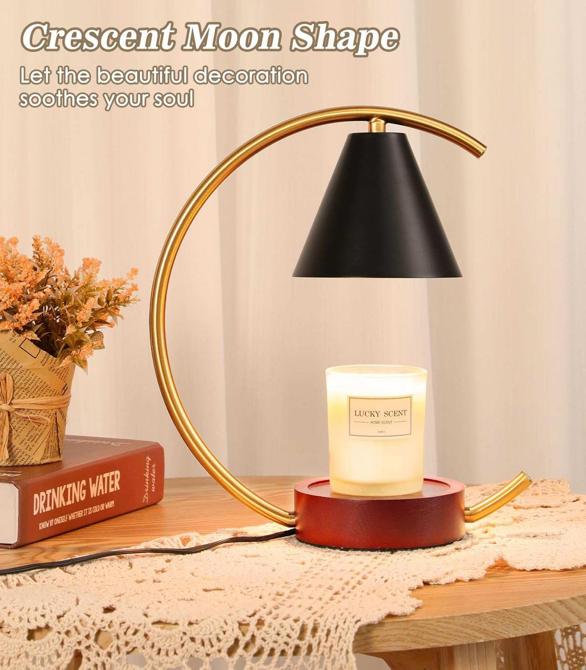 Candle Warmer Lamp with Timer and Dimmer