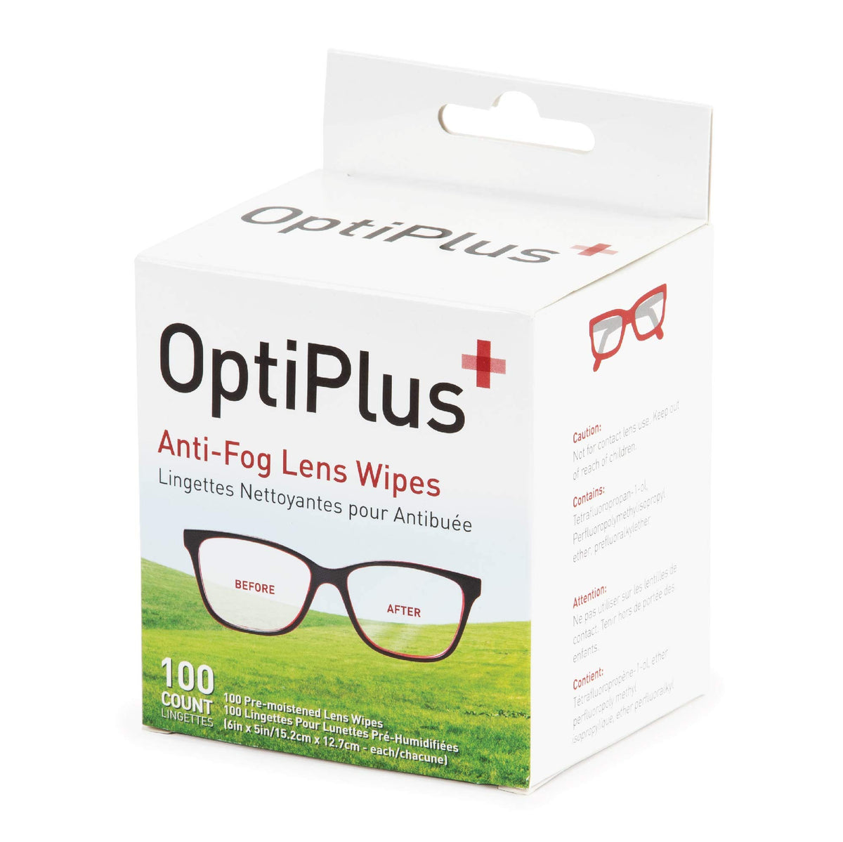 Anti Fog Pre Moistened Cleaning Wipes for Glasses (100 Count)