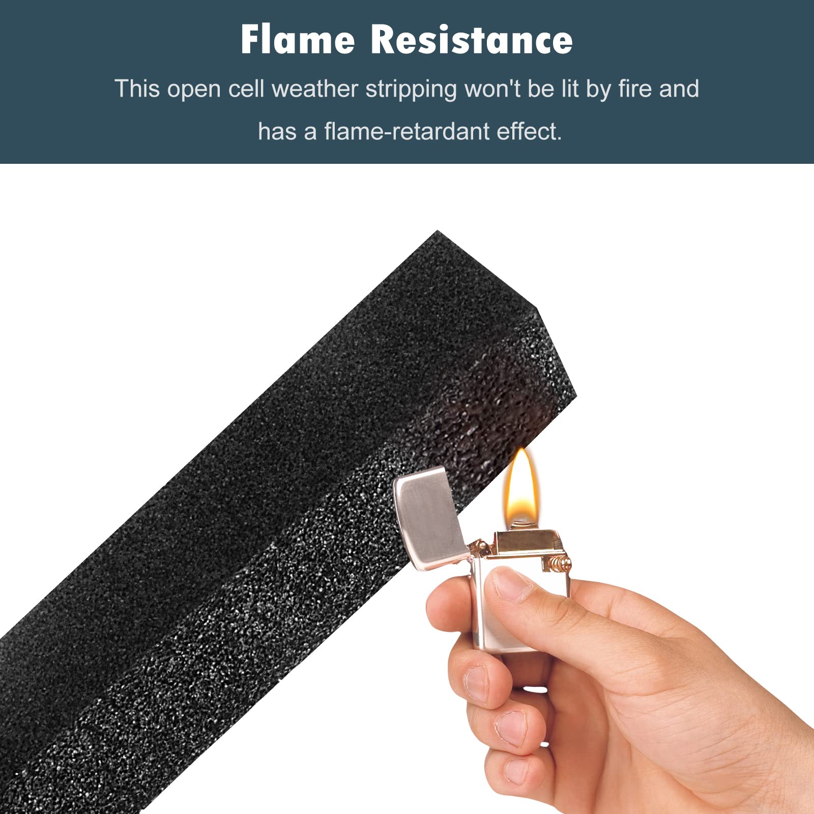 Weather Stripping Door Seal Window Air Conditoner Insulation Foam Seal Tape Black Open Cell Door Seal Strip
