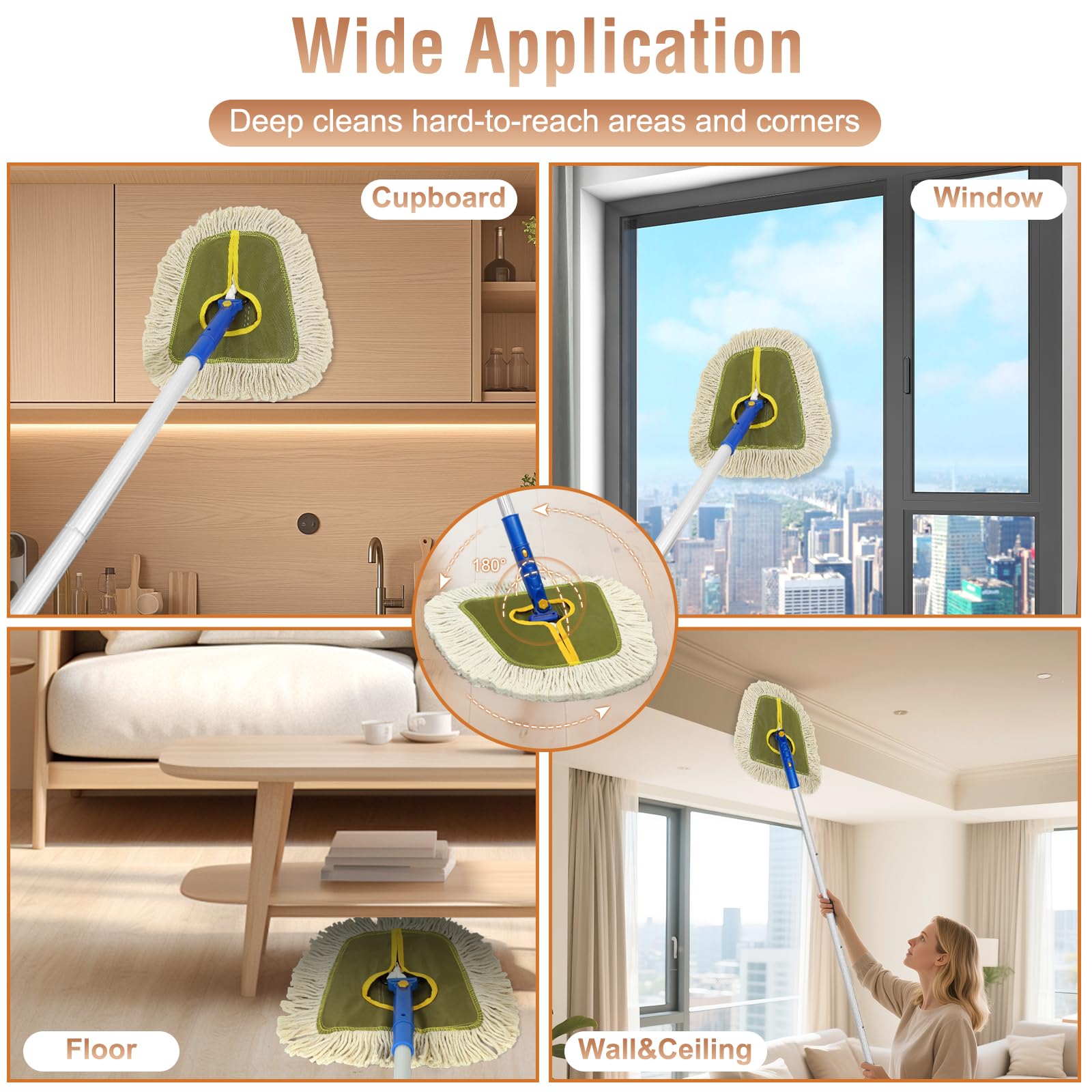 Commercial Dust Mop for Floors Cleaning Heavy Duty - ModHome Supplies