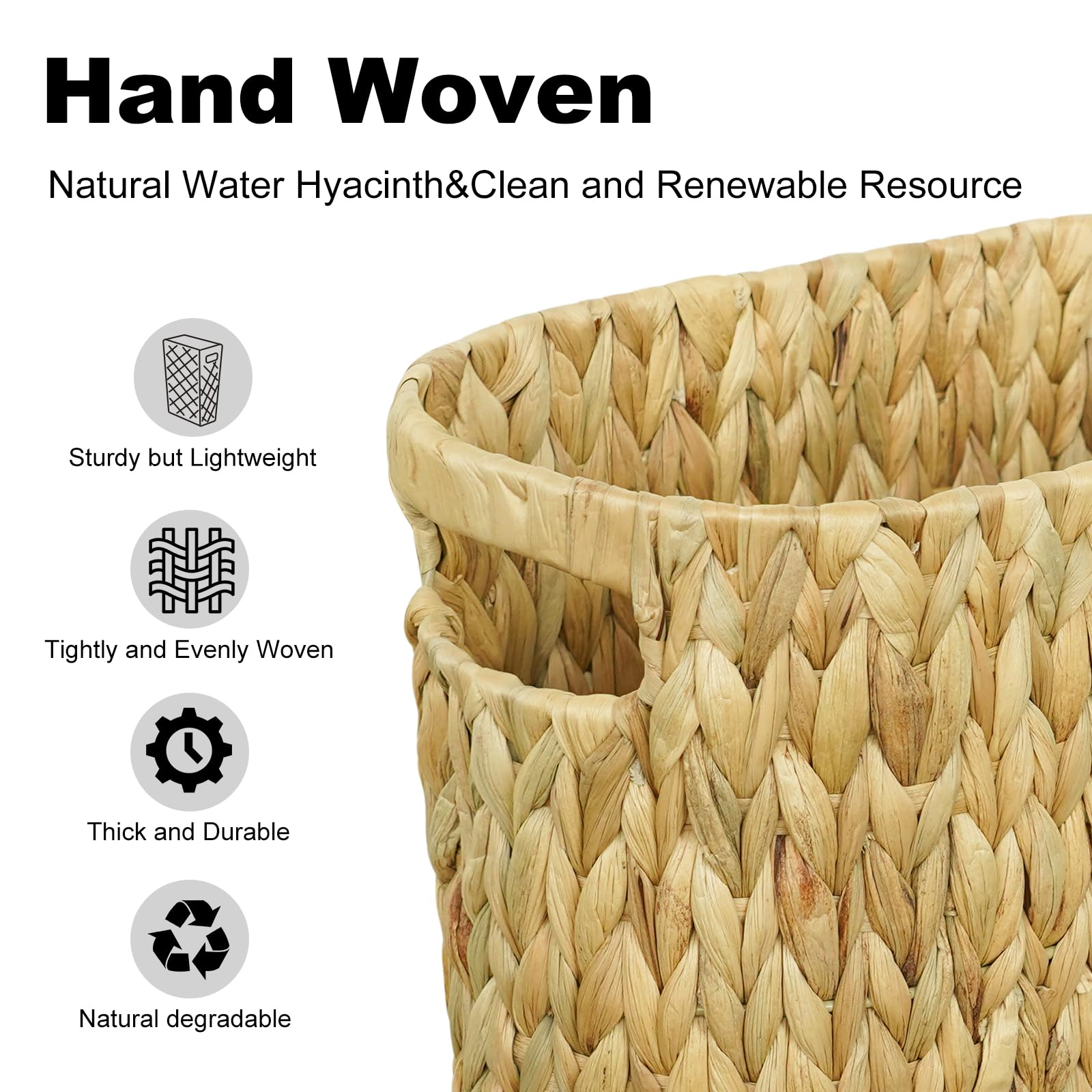 Wicker Trash Can