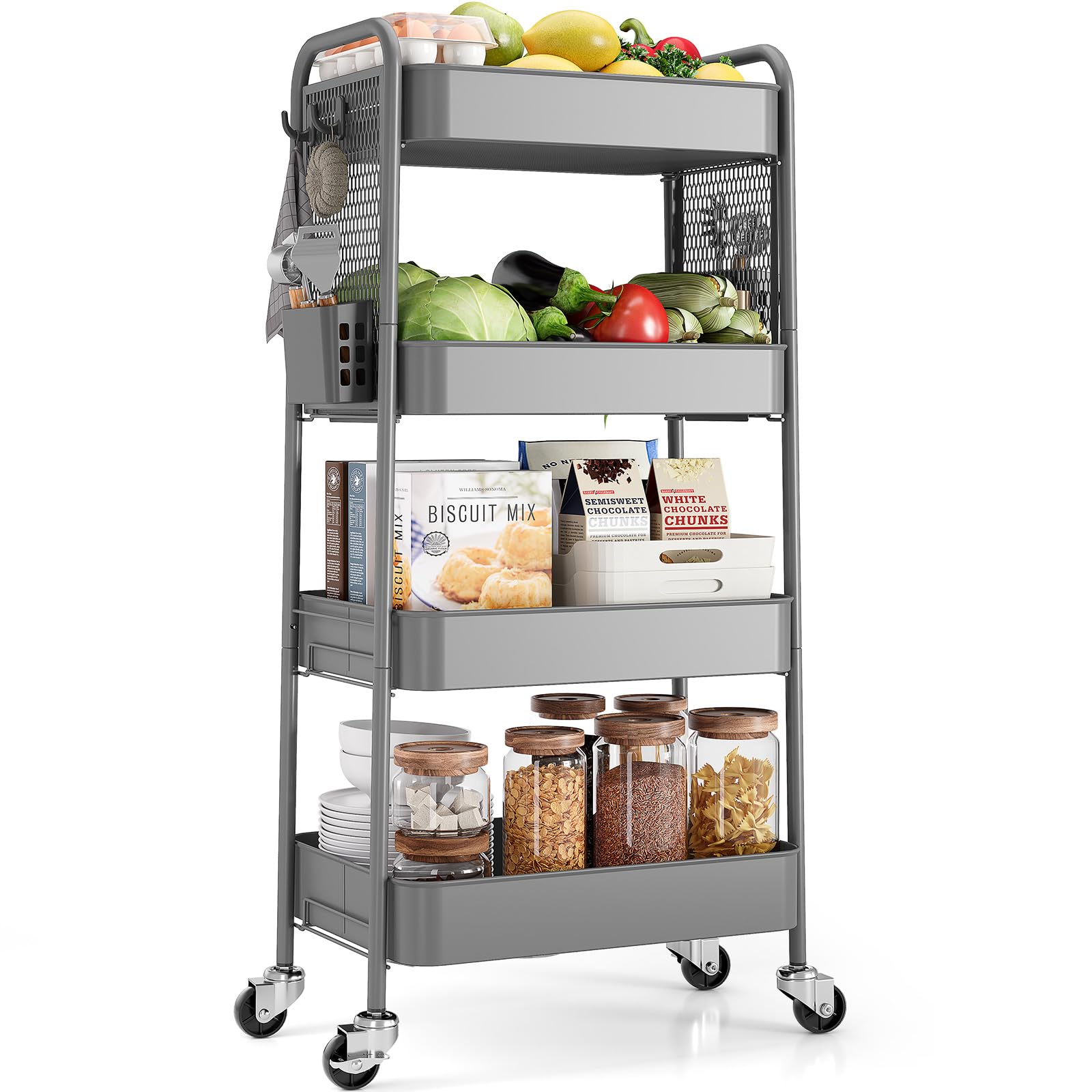 4 Tier Rolling Cart