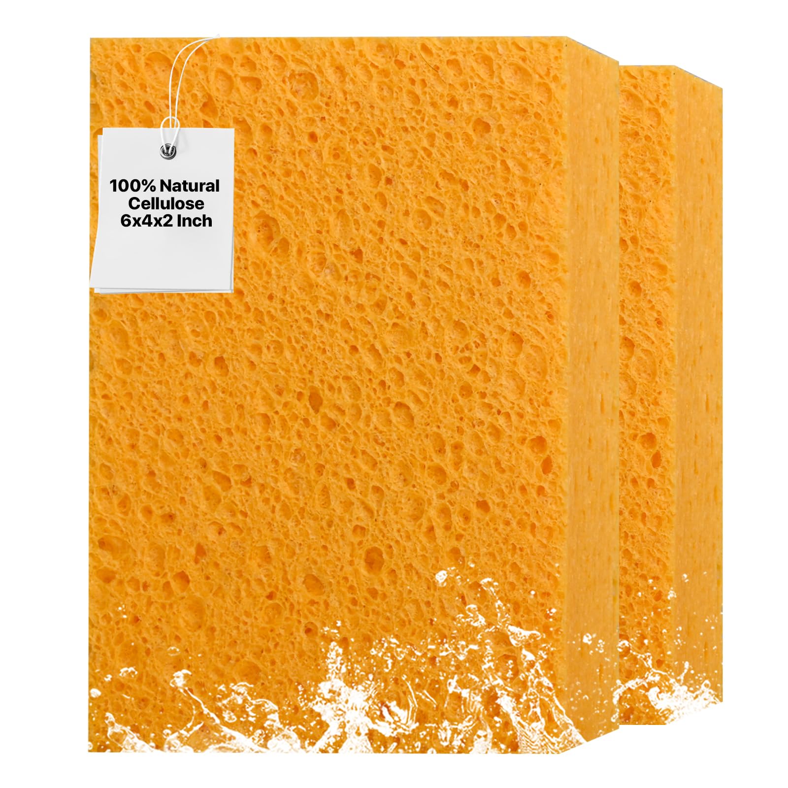 Large Natural Cellulose Sponge (2 Count)