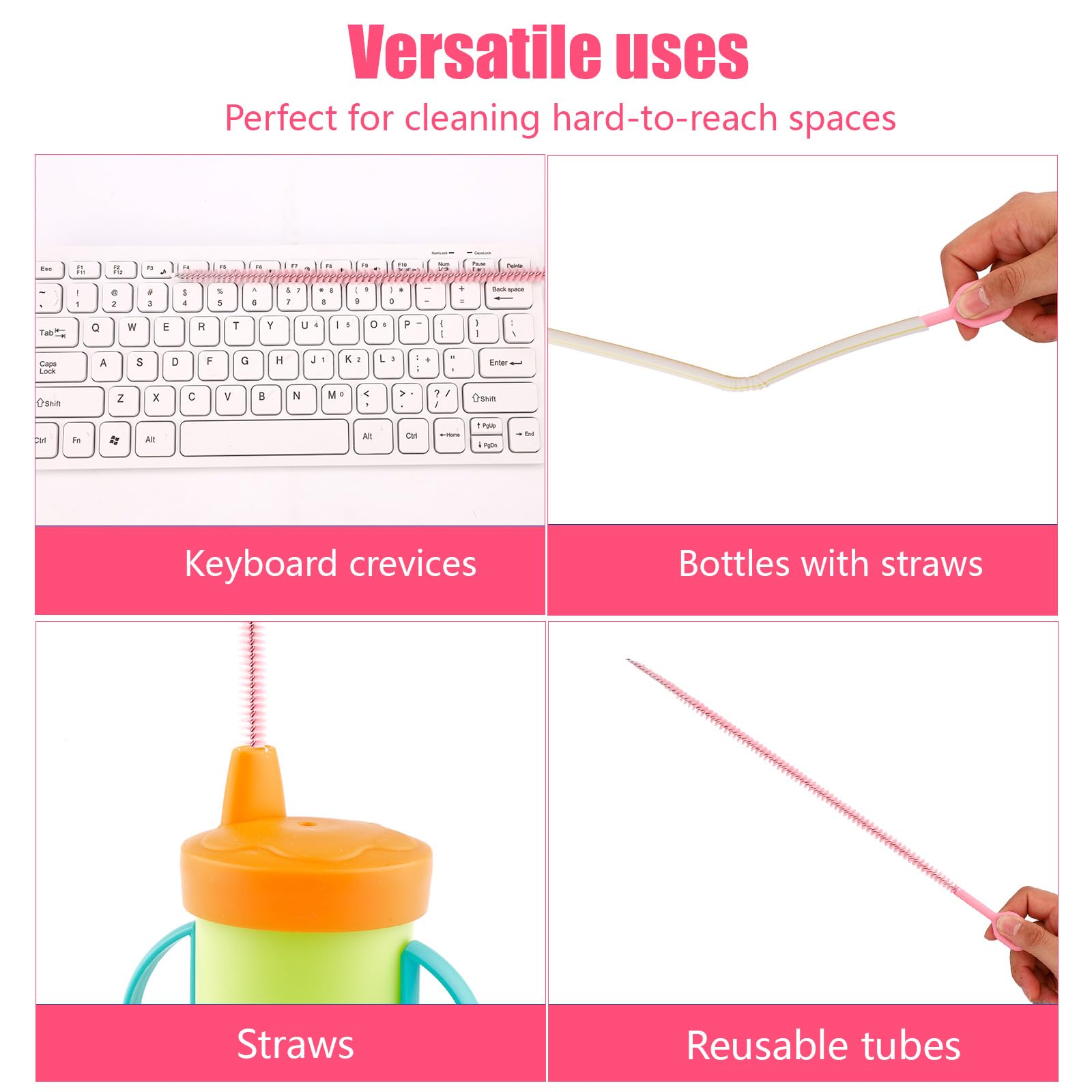 6pcs Straw Cleaner Brushes for Stanley (6 Count)