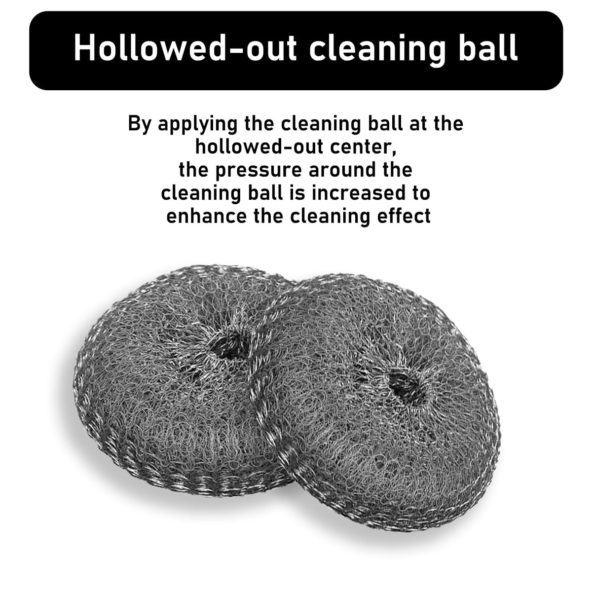 Stainless Steel Wool Metal Wire Scrubber Sponge Scouring Pads