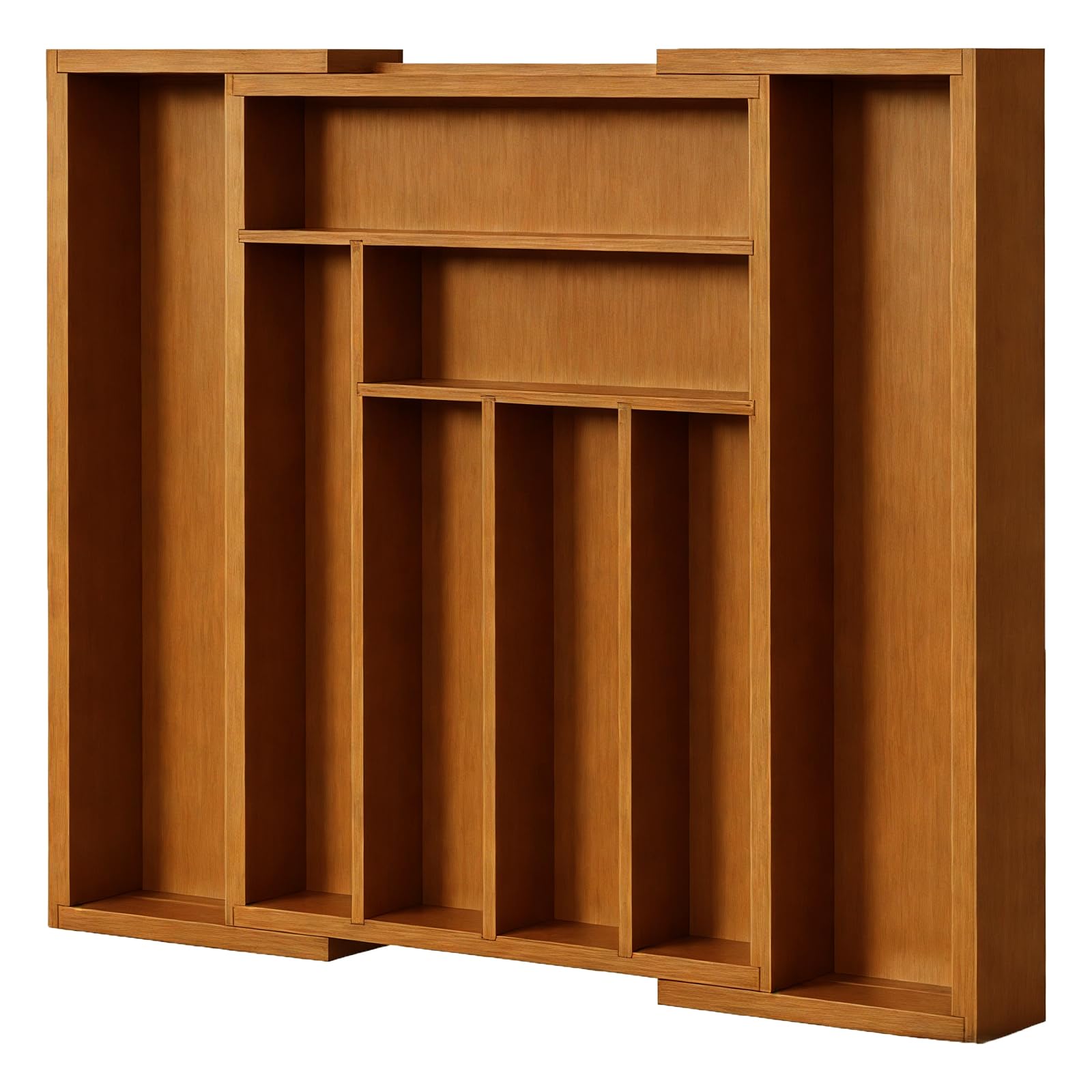 Bamboo Expandable Drawer Organizer for Utensils Holder