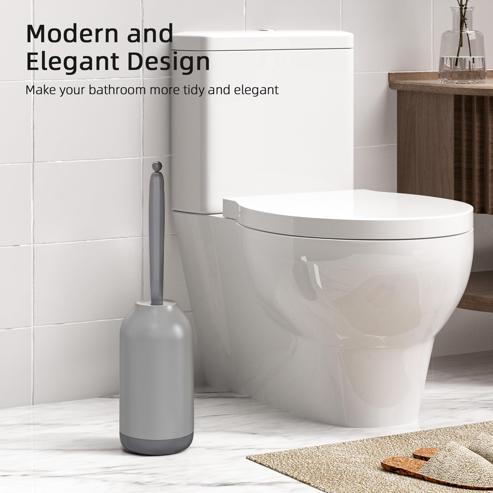 Toilet Bowl Brush Holder Set