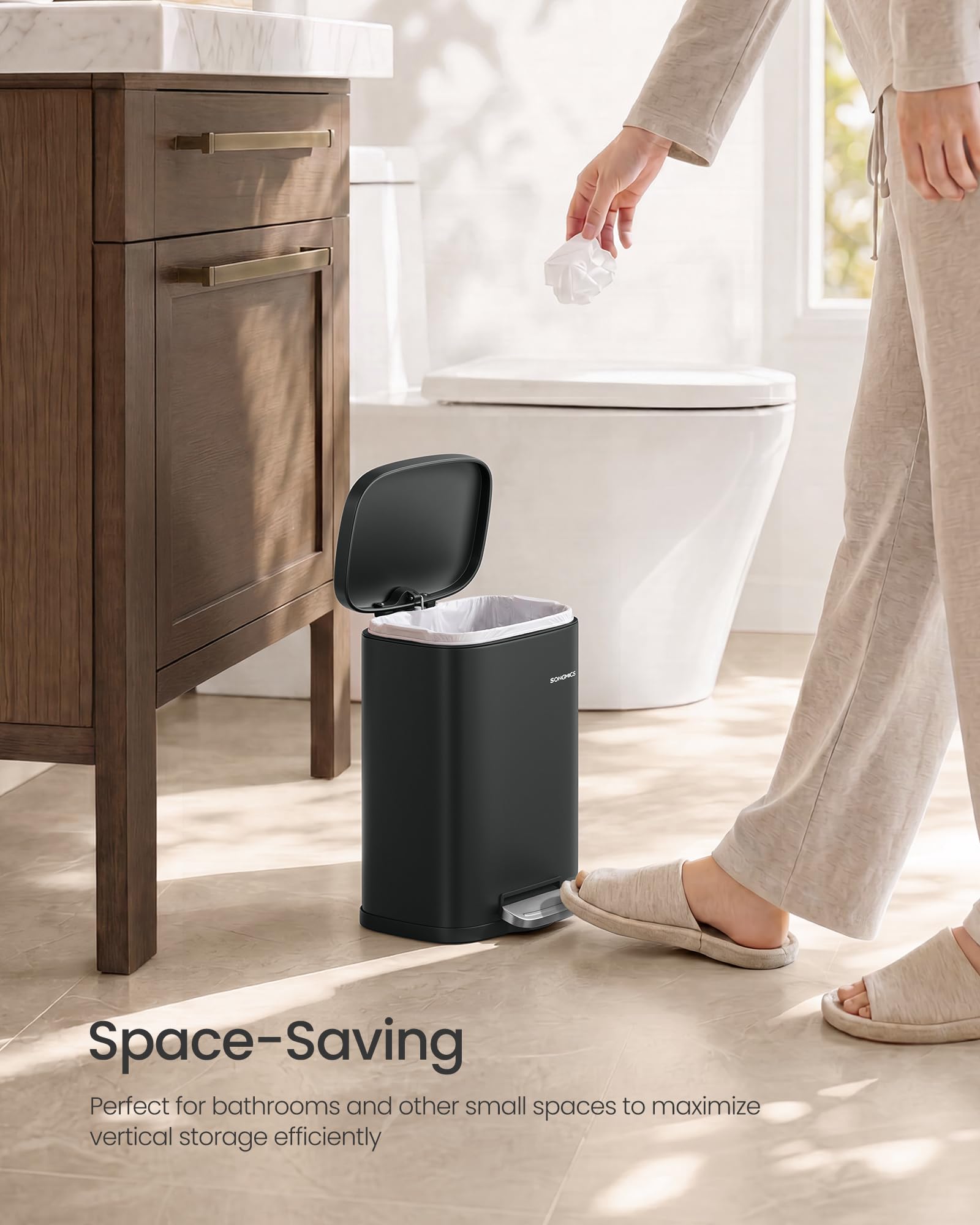 Small Bathroom Trash Can