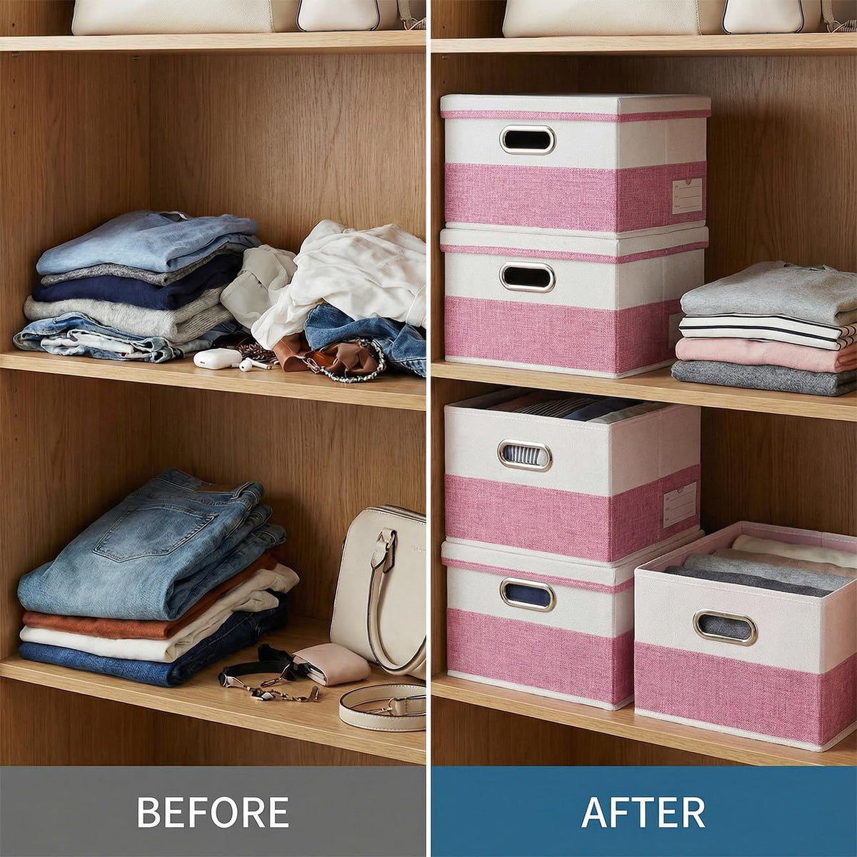 Storage Bins with Lids [3 (3 Count)
