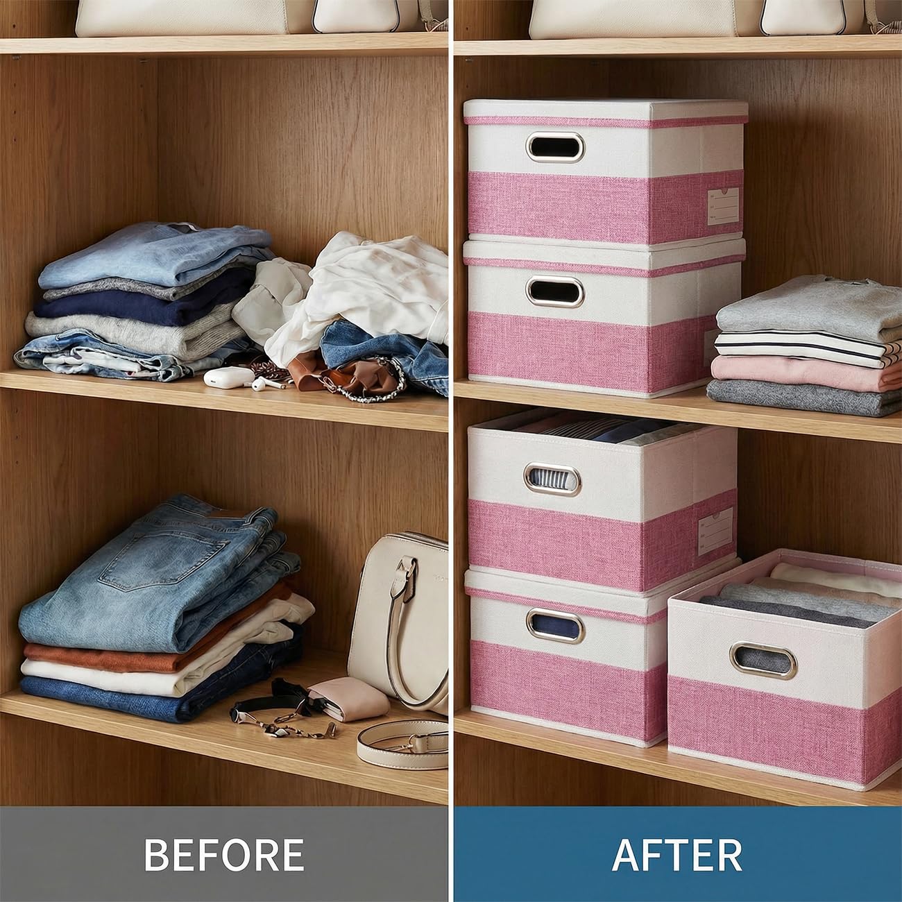 Storage Bins with Lids [3 (3 Count)