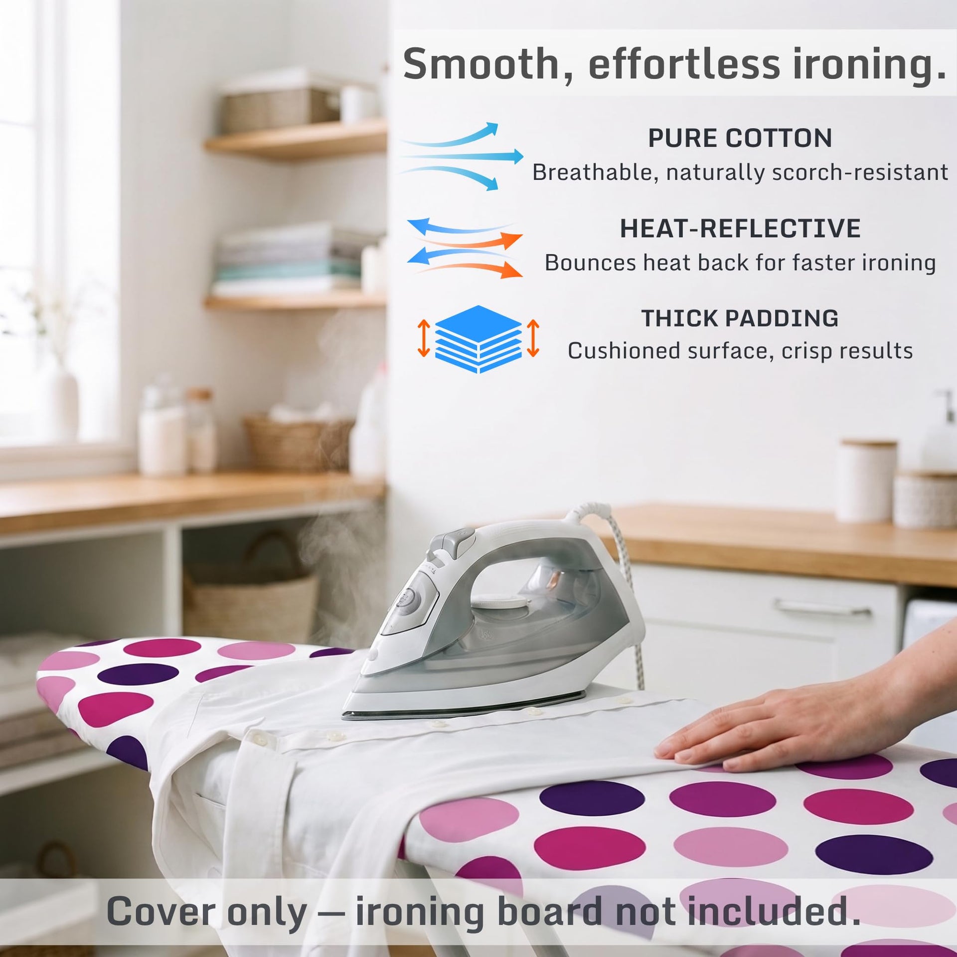 Extra Thick Ironing Board Cover 15x54 Standard Size