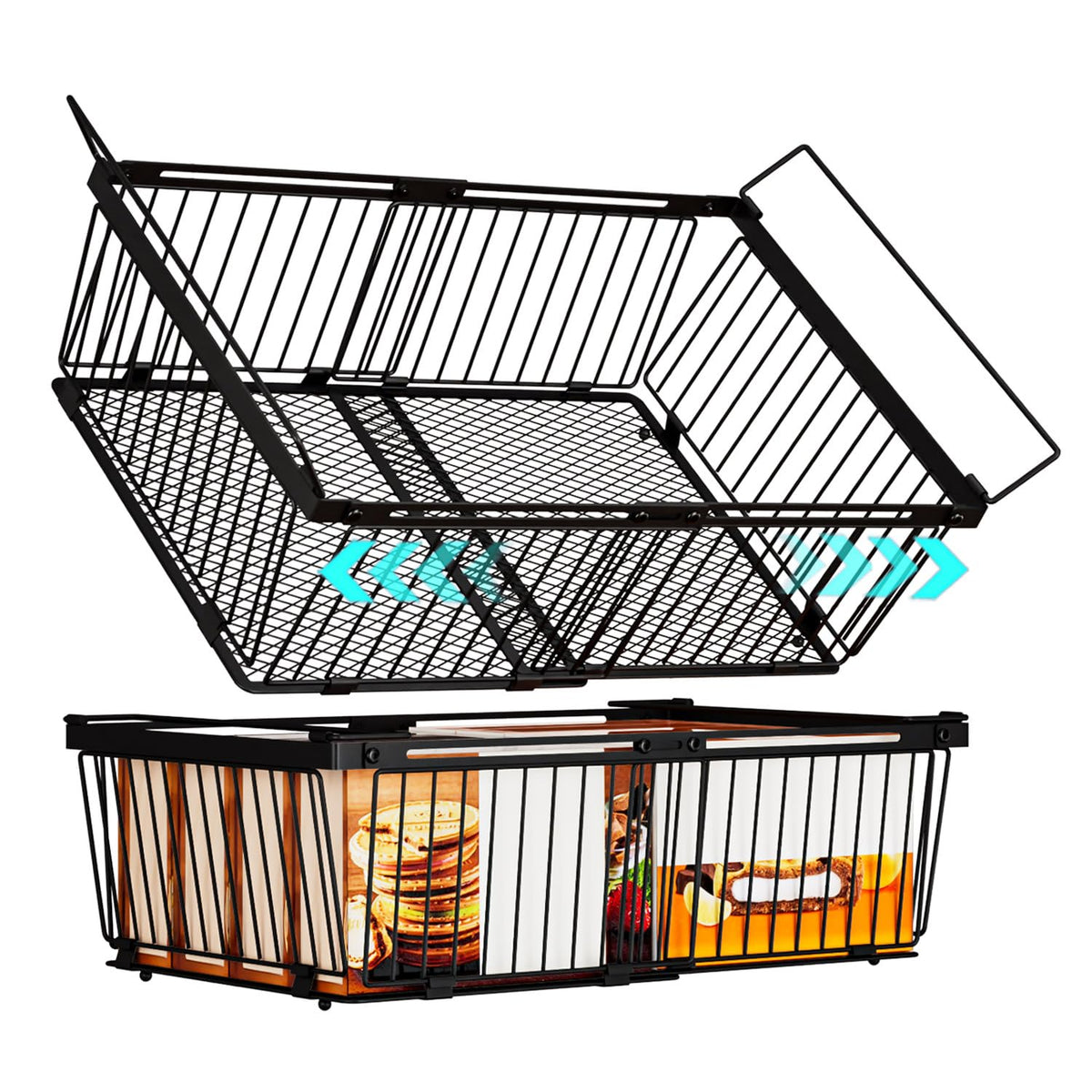 Large Freezer Organizer Bins for 10 to 20 Cu.Ft