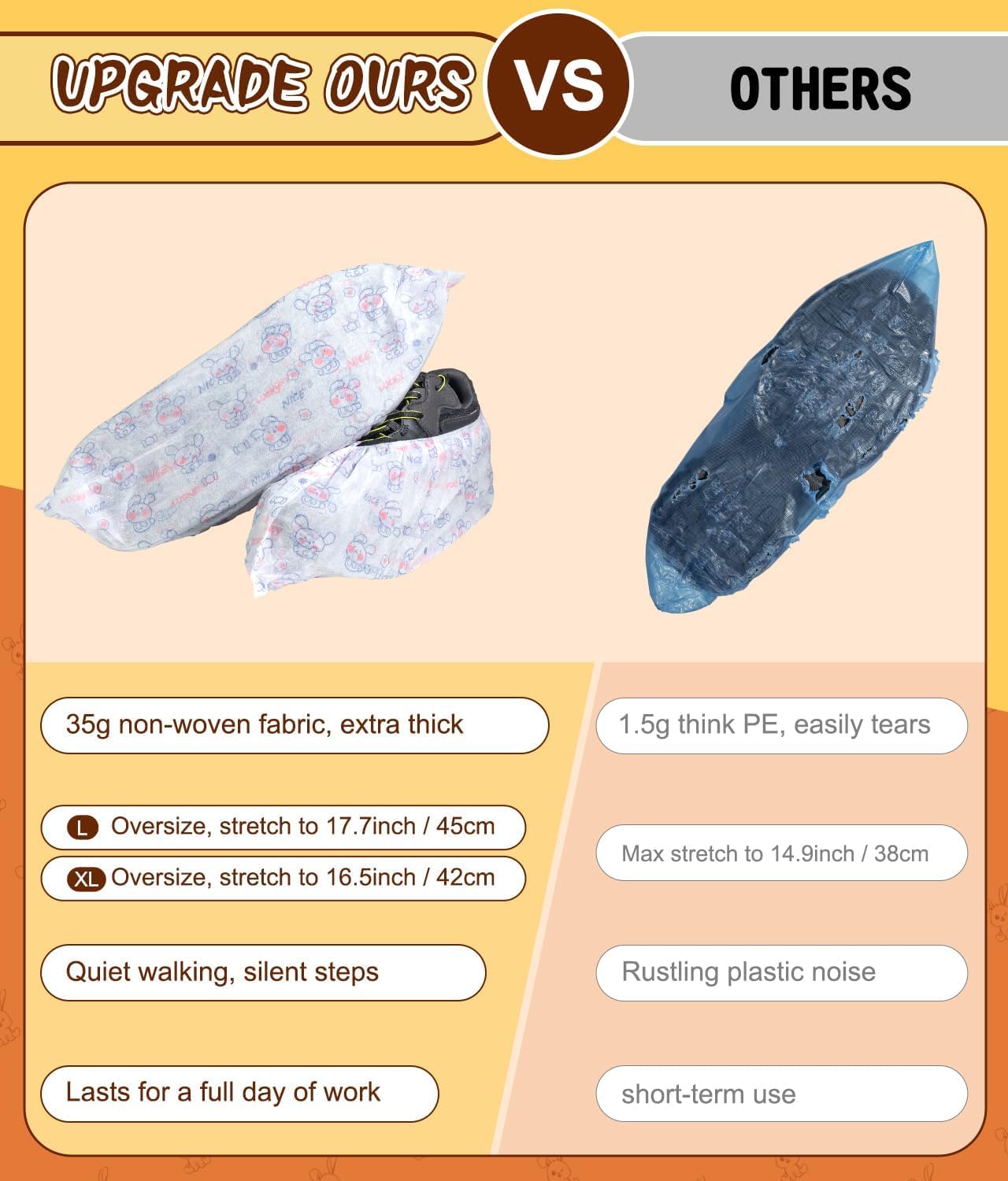 Disposable Shoe Covers 60 Pack Booties for Shoes Covers