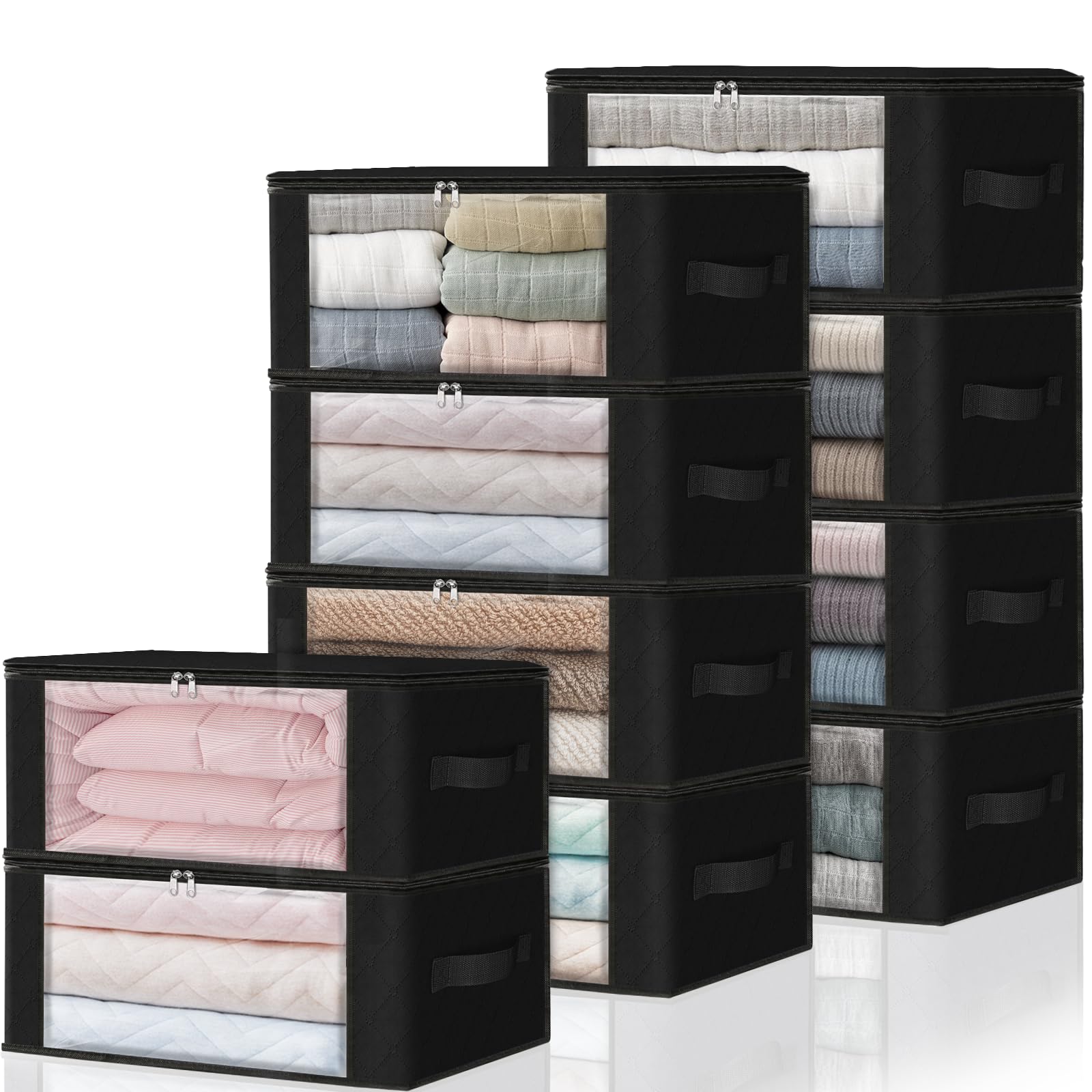 10 Pack Clothes Organizer Storage Bags (10 Count)