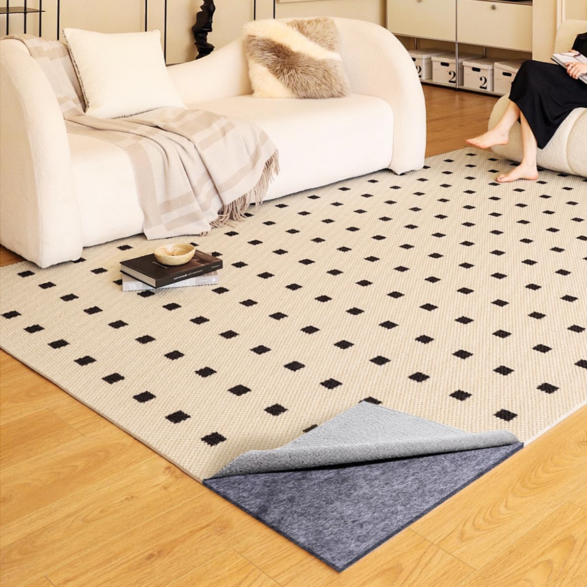 Extra Large Area Rug Cushioned Pad