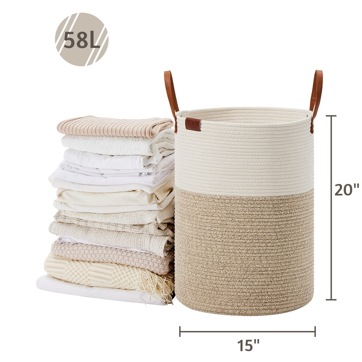 Tall Laundry Basket (1961.2133 Fl Oz) - ModHome Supplies