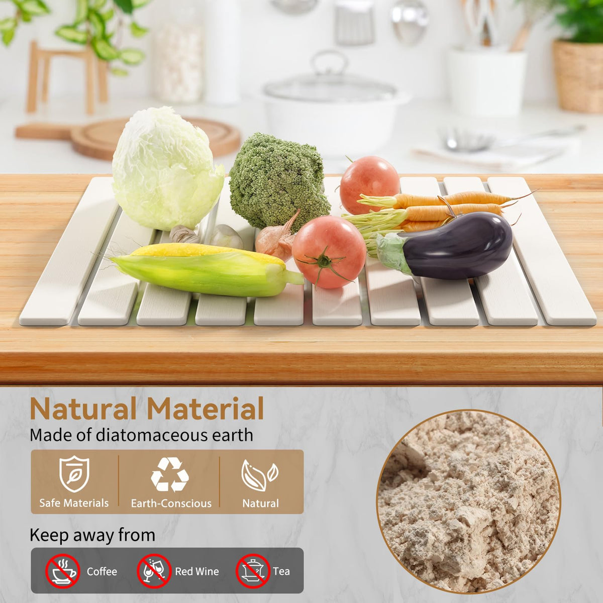 Foldable Stone Dish Drying Mat