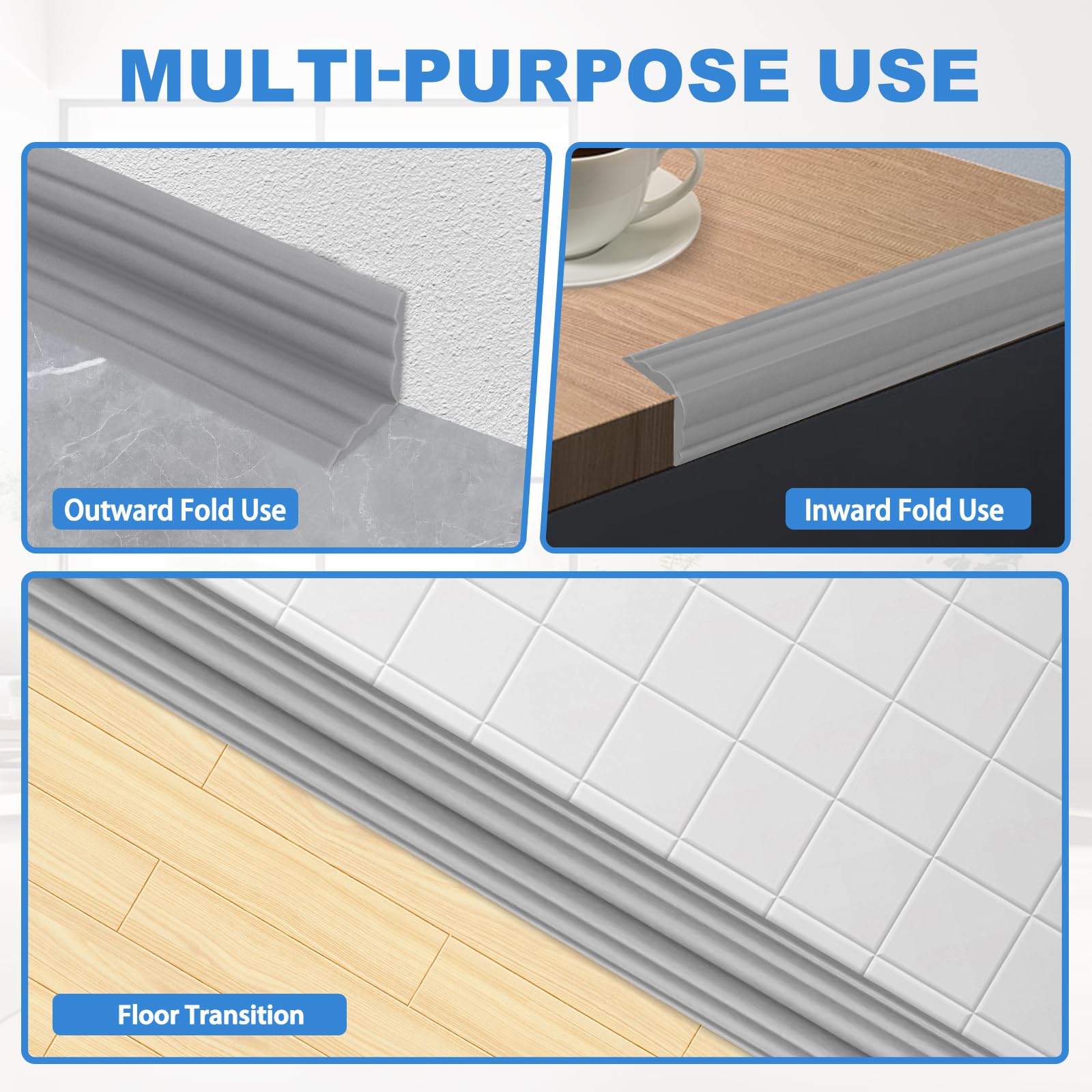 Corner Molding Trim Peel and Stick Wall Corner Protector (40 Foot)