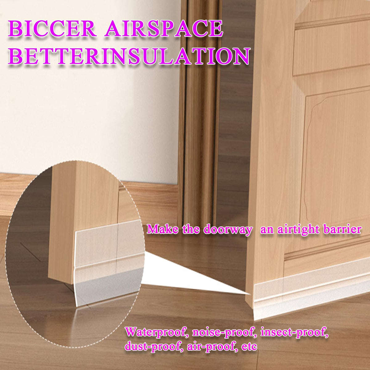 Weather Stripping Door Seal Strip for Gaps (32.8 Foot)