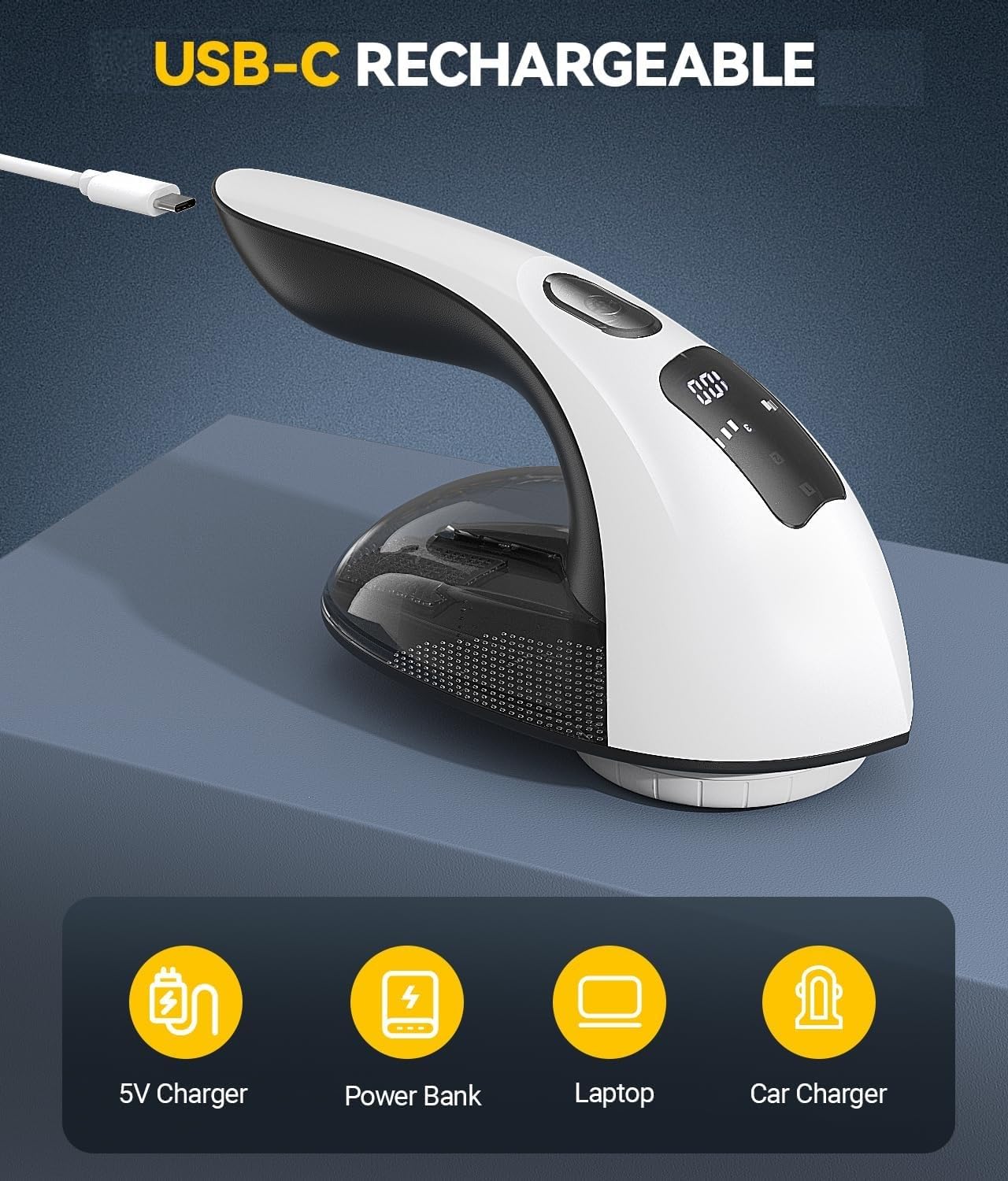 Rechargeable Fabric Shaver and Lint Remover