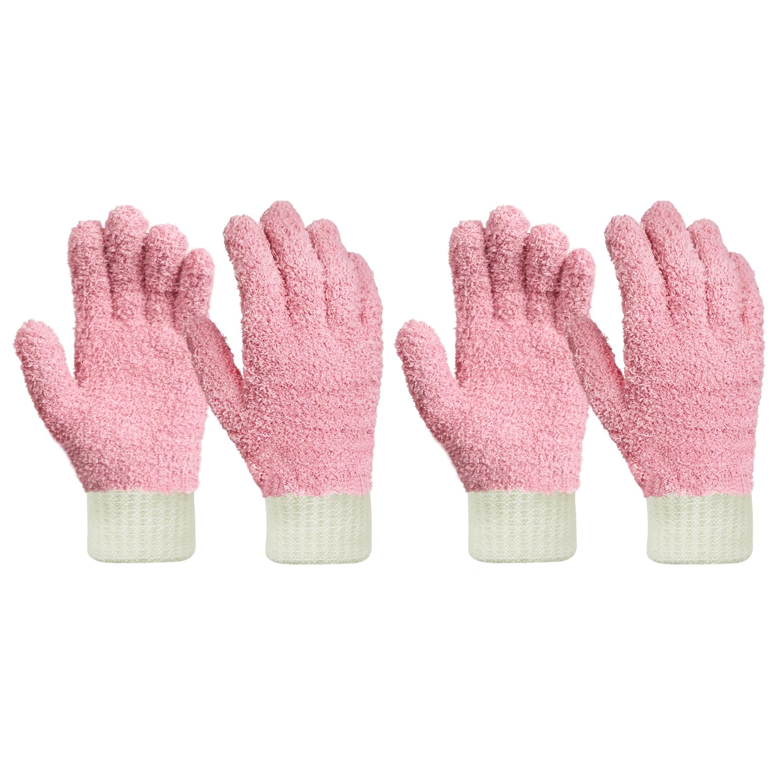 Microfiber Dusting Gloves House Cleaning Glove for Blinds (4 Count)