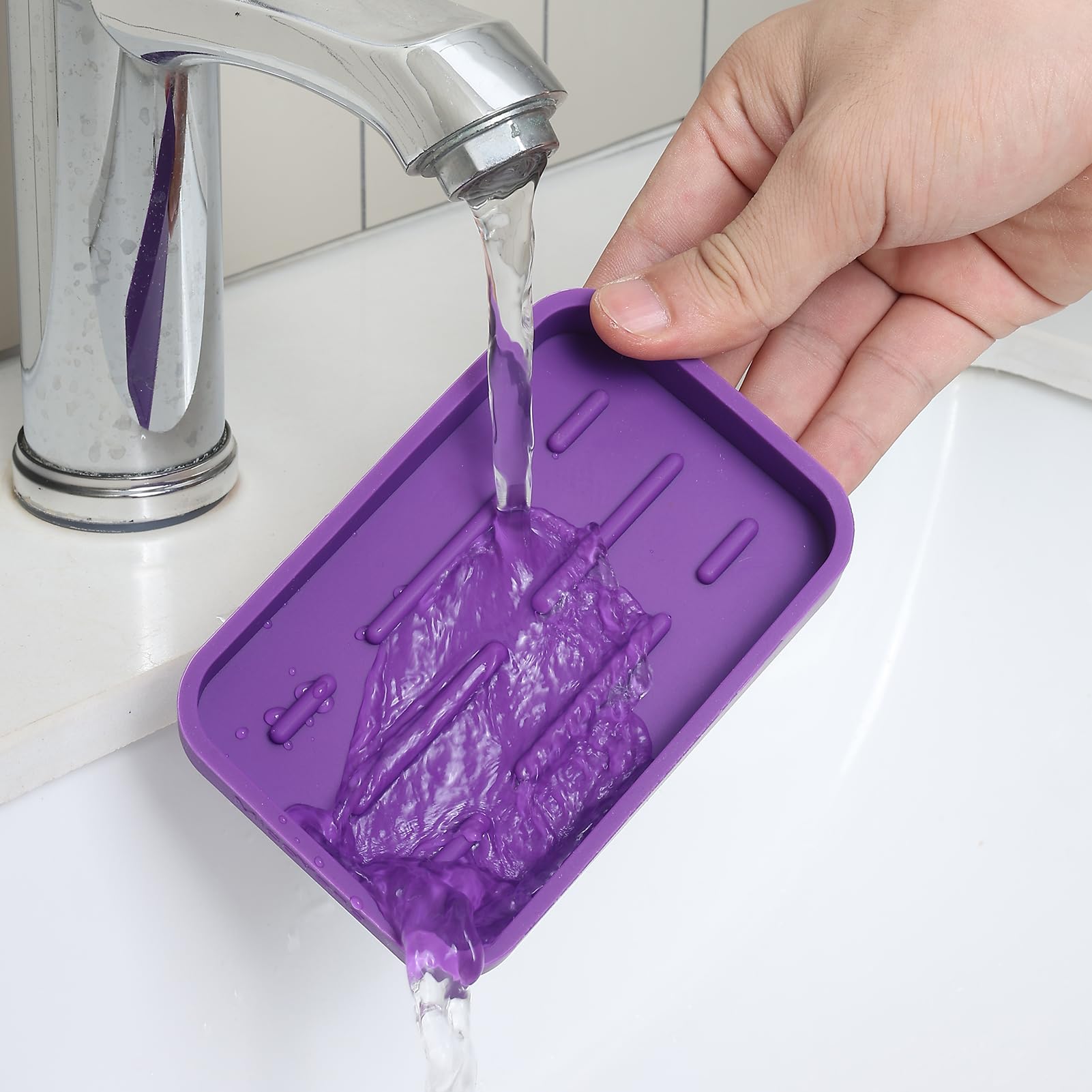 Silicone Kitchen Sink Organizer Tray for Multiple Usage