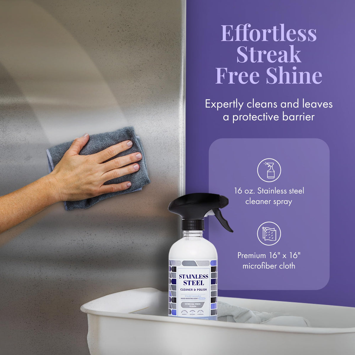 Stainless Steel Cleaner and Polish (16 Fl Oz)