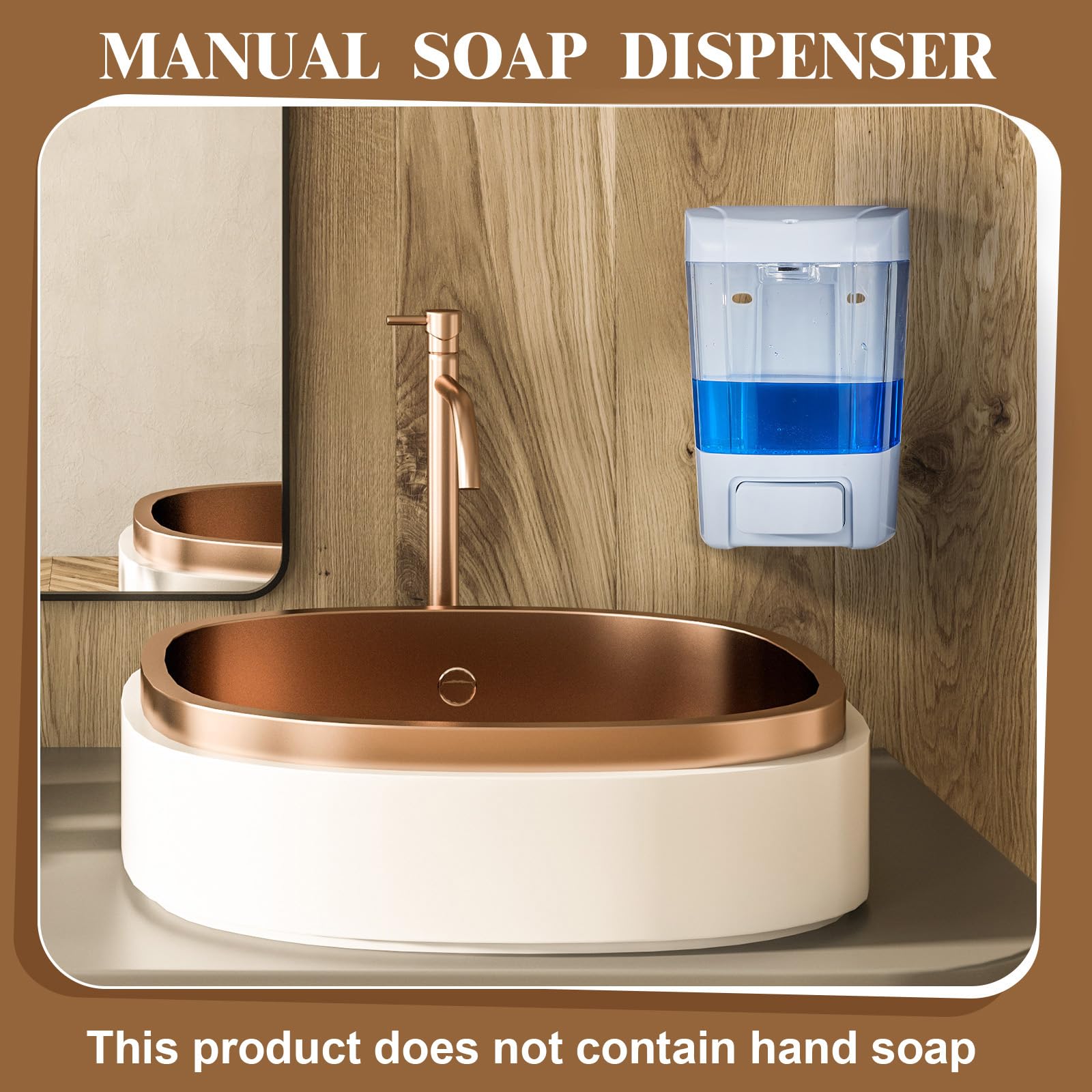 6 Pcs Wall Mounted Soap Dispenser (6 Count)