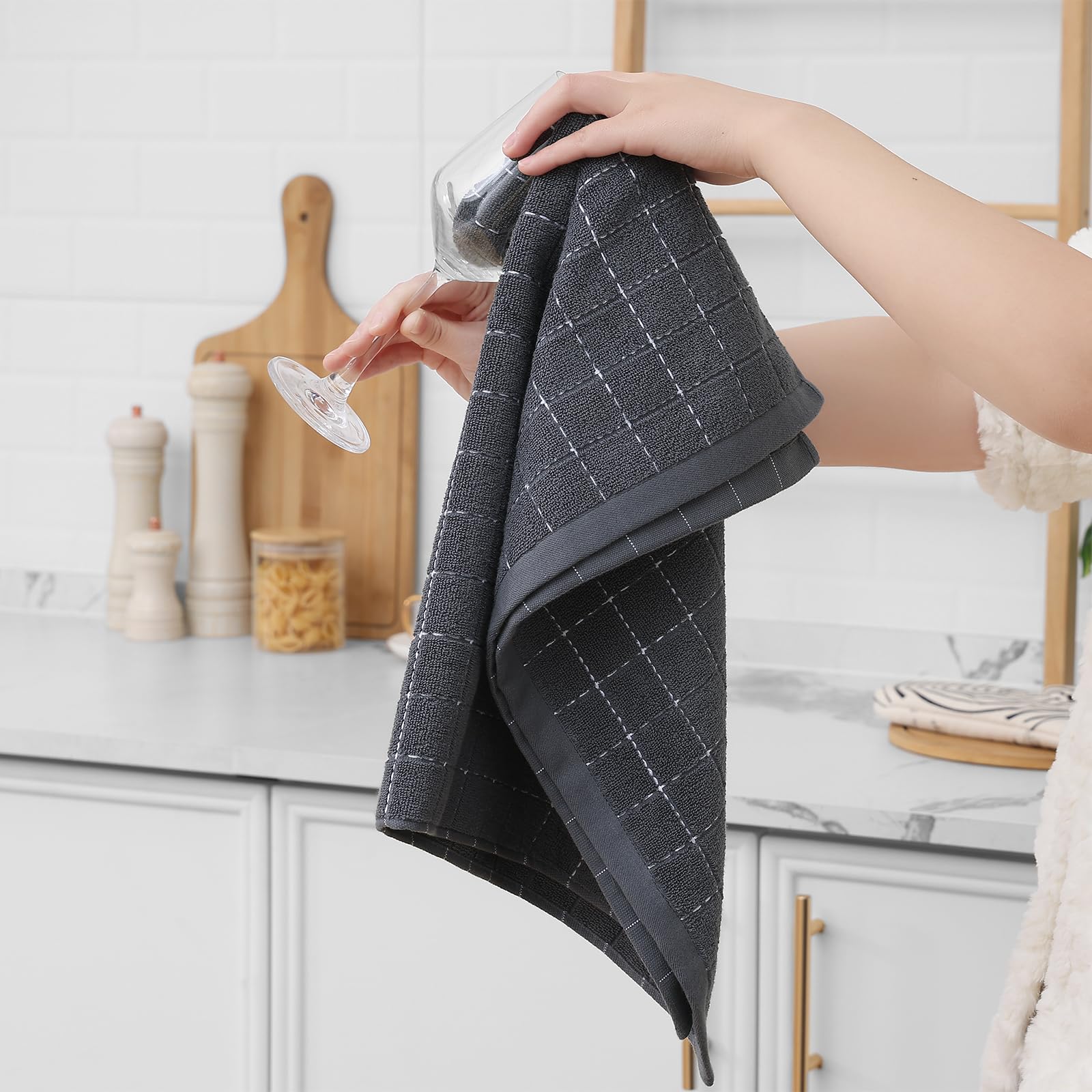 100% Cotton Terry Kitchen Towels (4 Count)