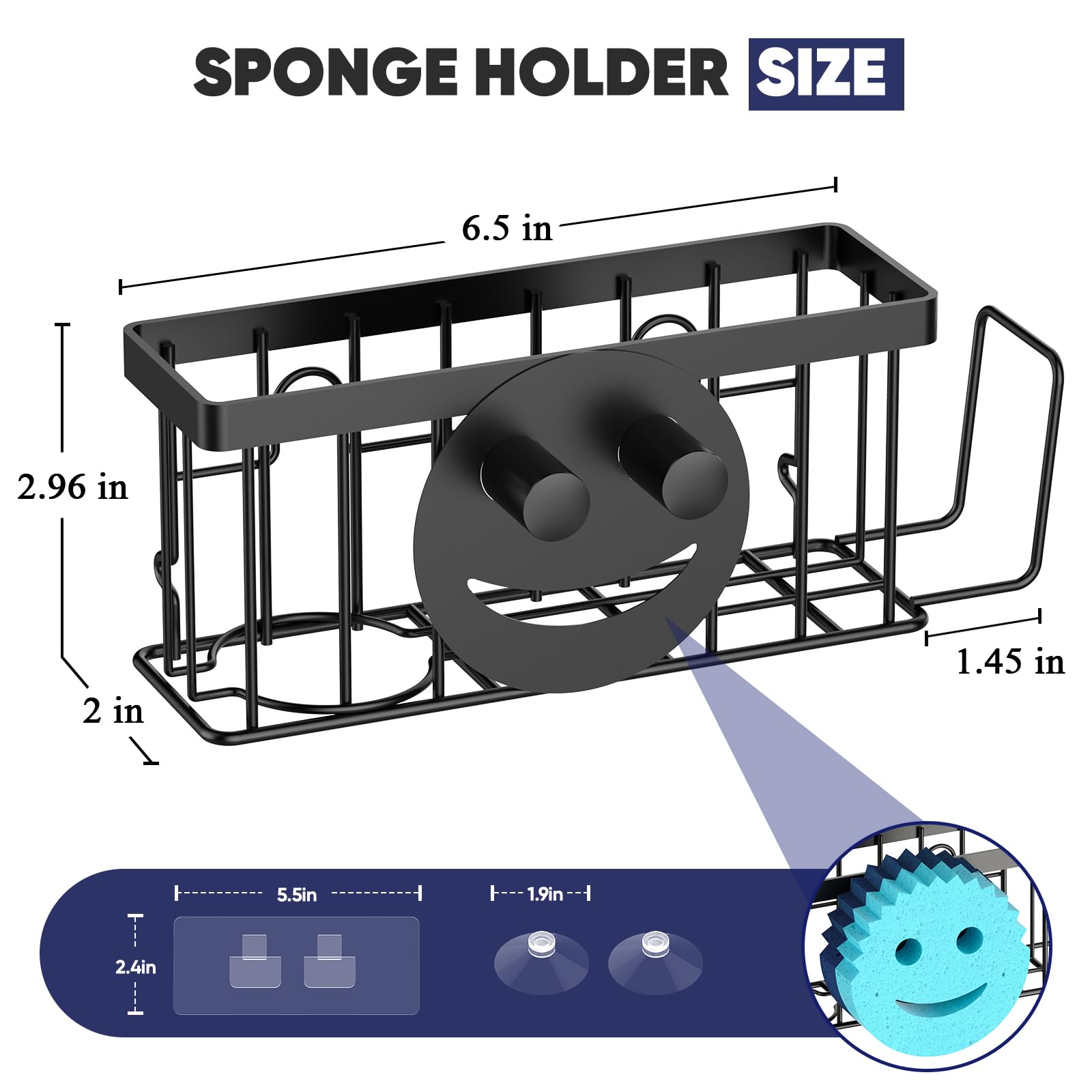 Sponge Holder for Kitchen Sink