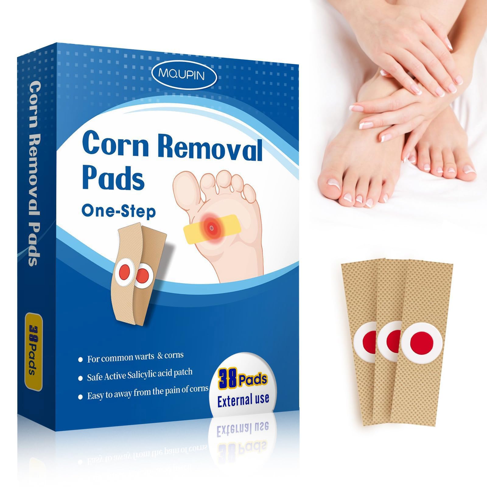 38 Count Corn Removal Pads for Feet and Toe