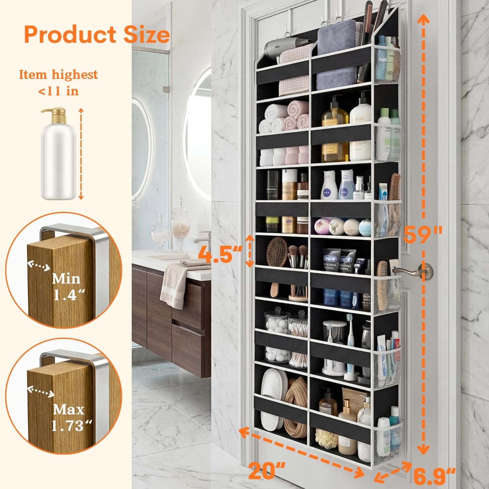 Over The Door Organizer 6 Tiers