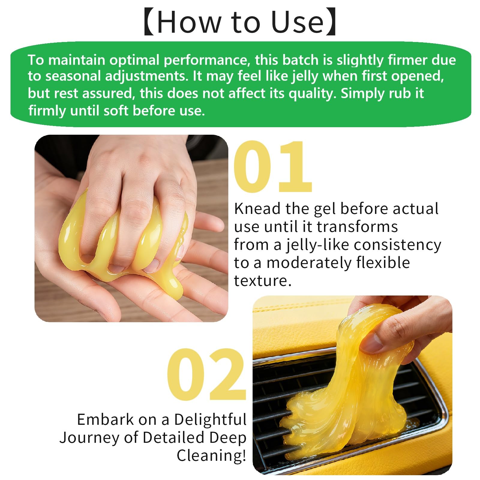 Car Cleaning Gel Universal Cleaning Putty Dust Cleaning Putty 4 Pack (14 Fl Oz)