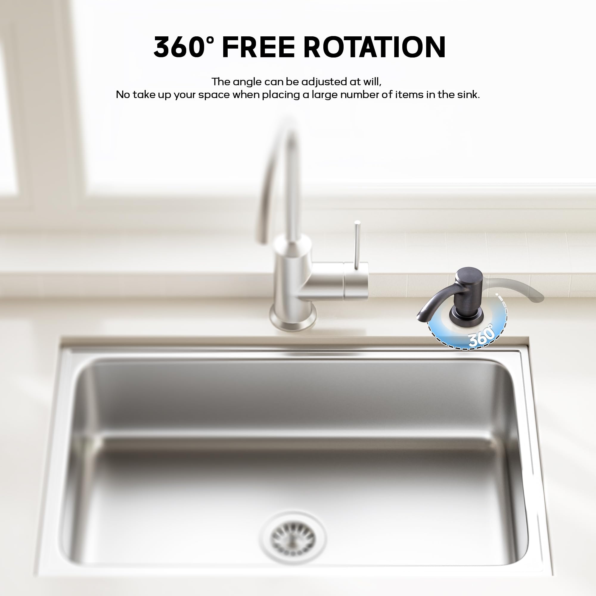 Built in Kitchen Sink Soap Dispenser