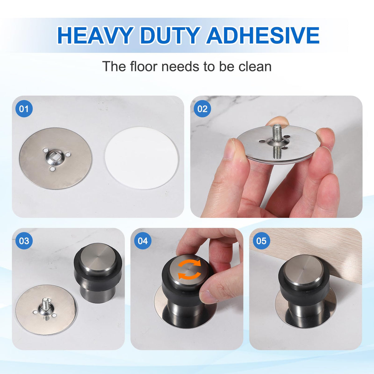 3Set Round Door Stoppers
