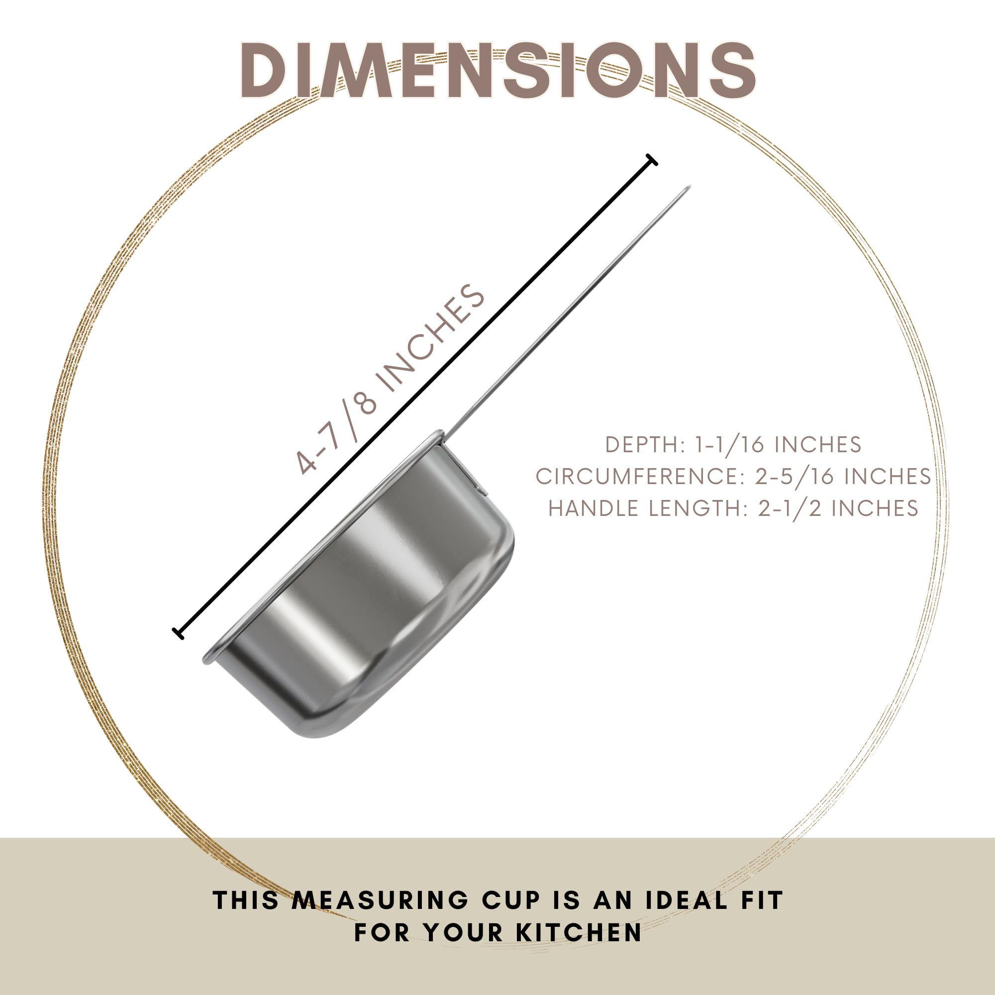 1 4 Cup Stainless Steel Measuring Cup