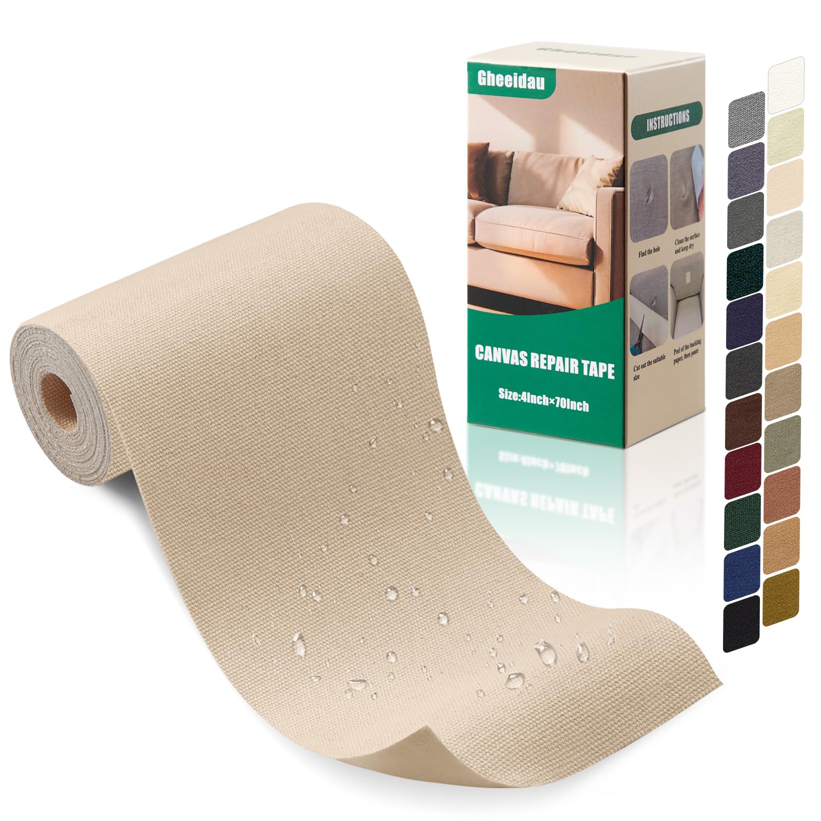 Canvas Repair Tape 4×70 Inch Waterproof Self