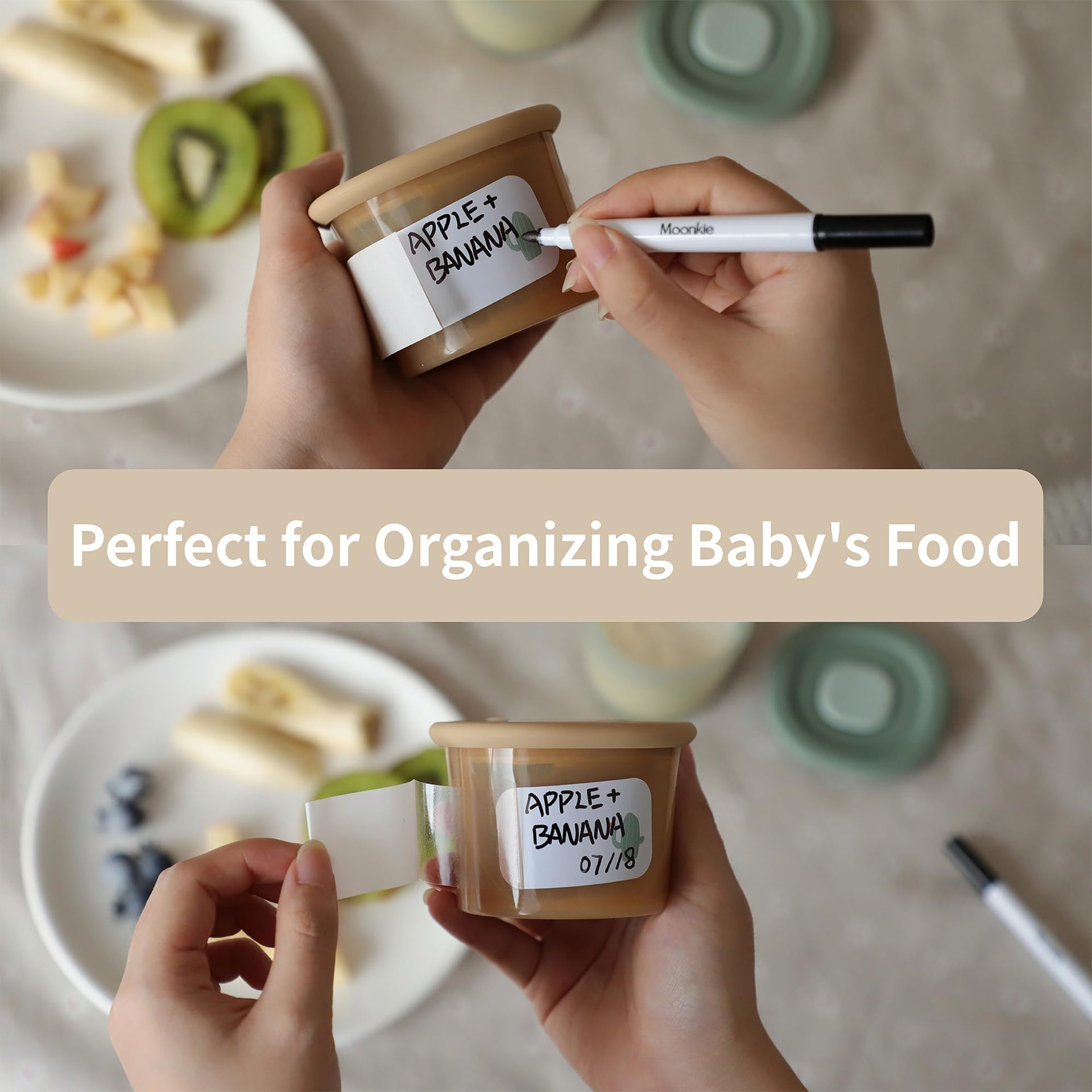 Silicone Baby Food Containers (4 Fl Oz)