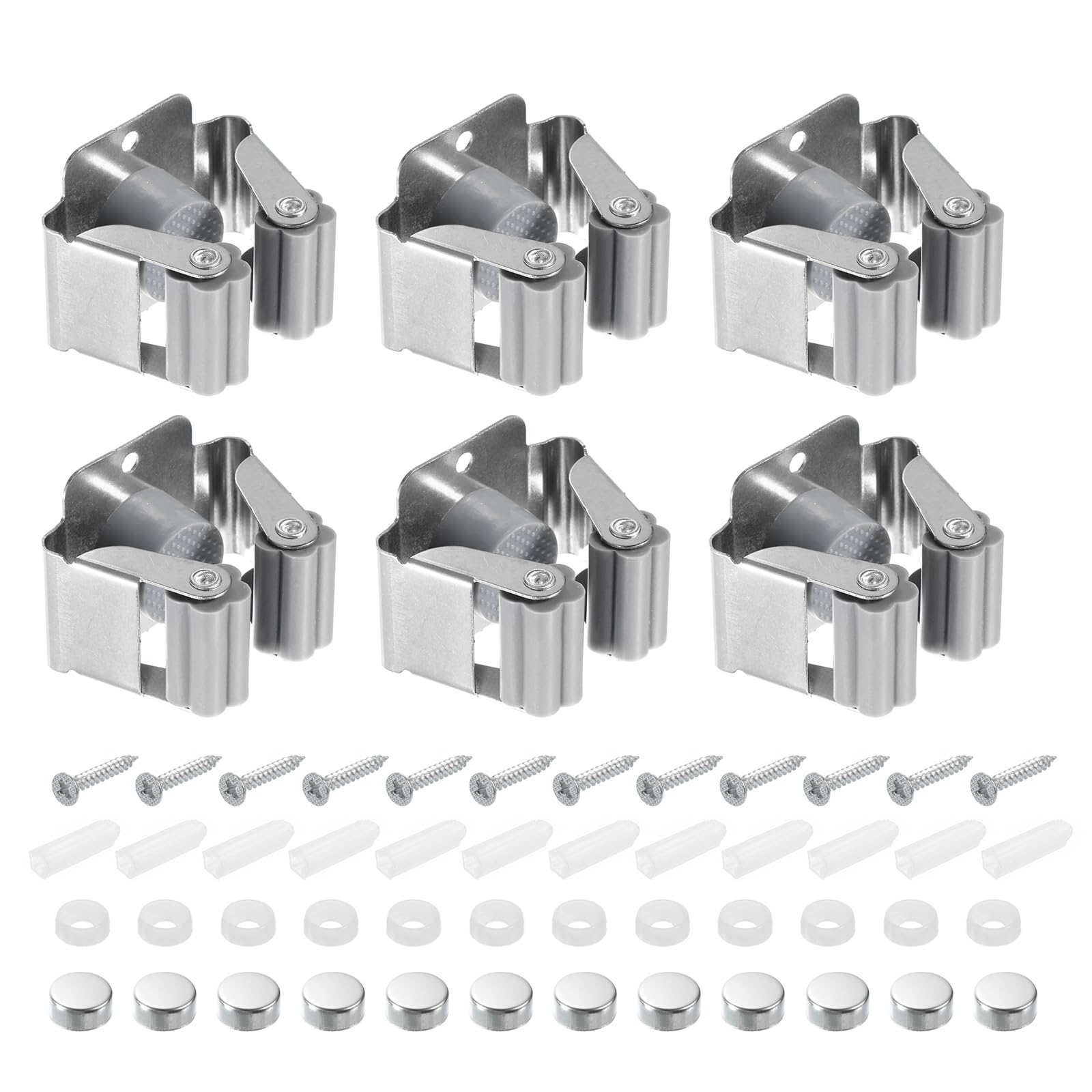 12pcs Mop Broom Holder Wall Mount