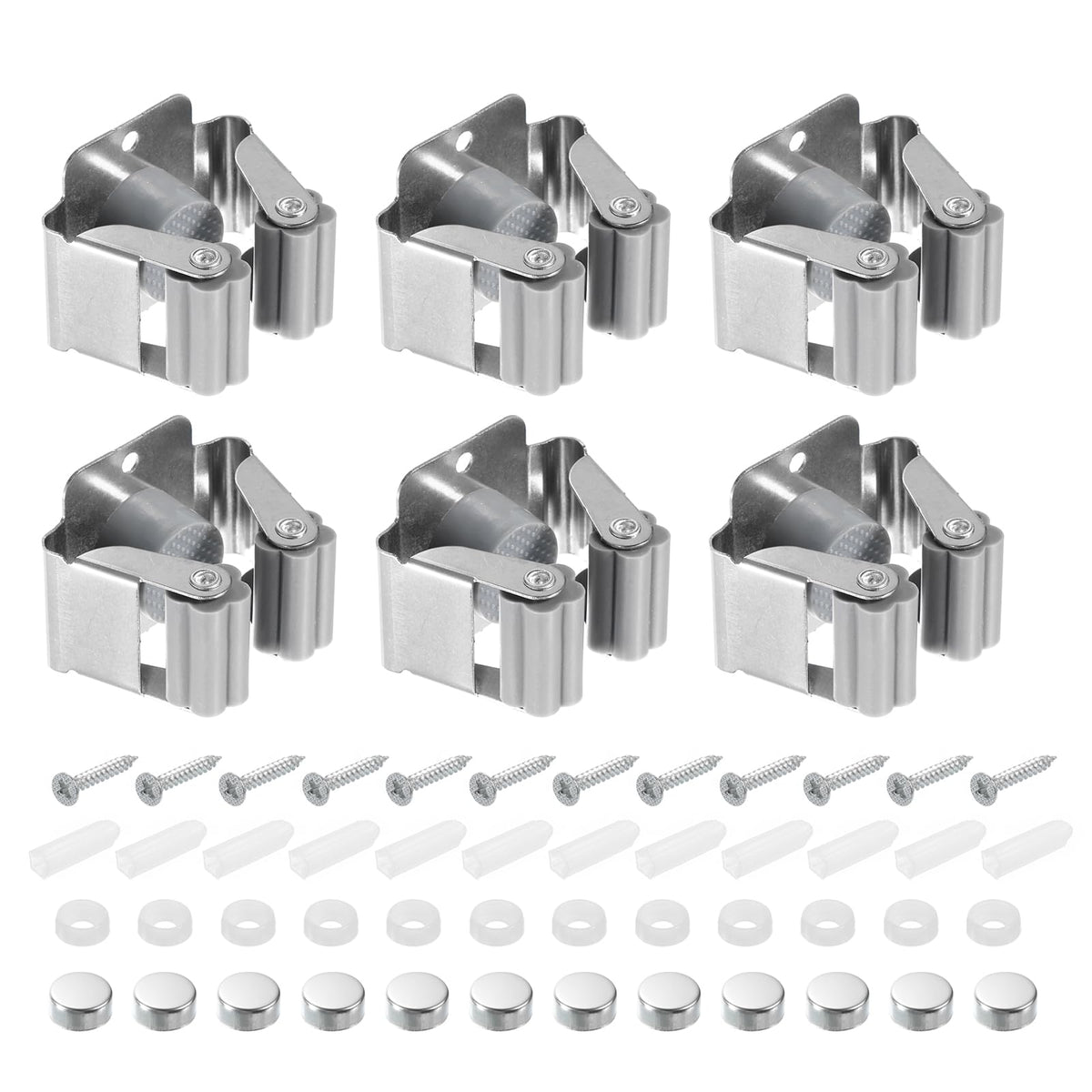 12pcs Mop Broom Holder Wall Mount