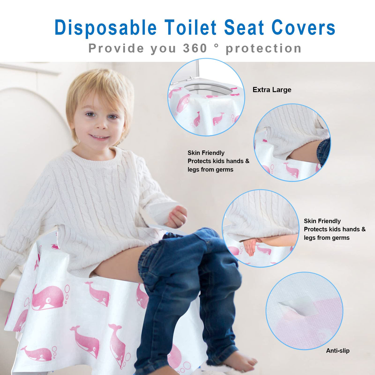 21 Pack Toilet Seat Covers Disposable