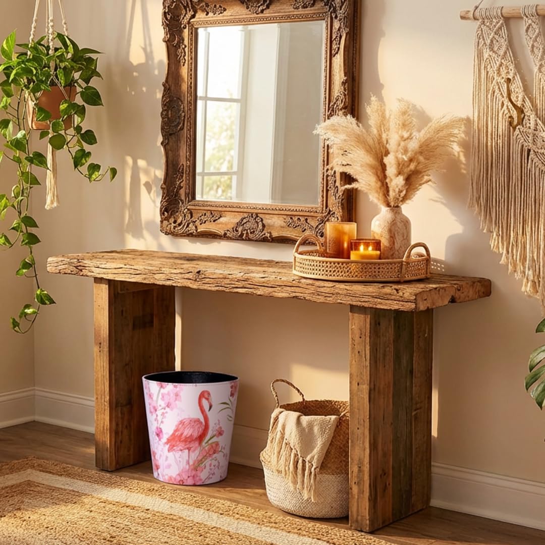 PU Leather Small Trash Can Wastebasket