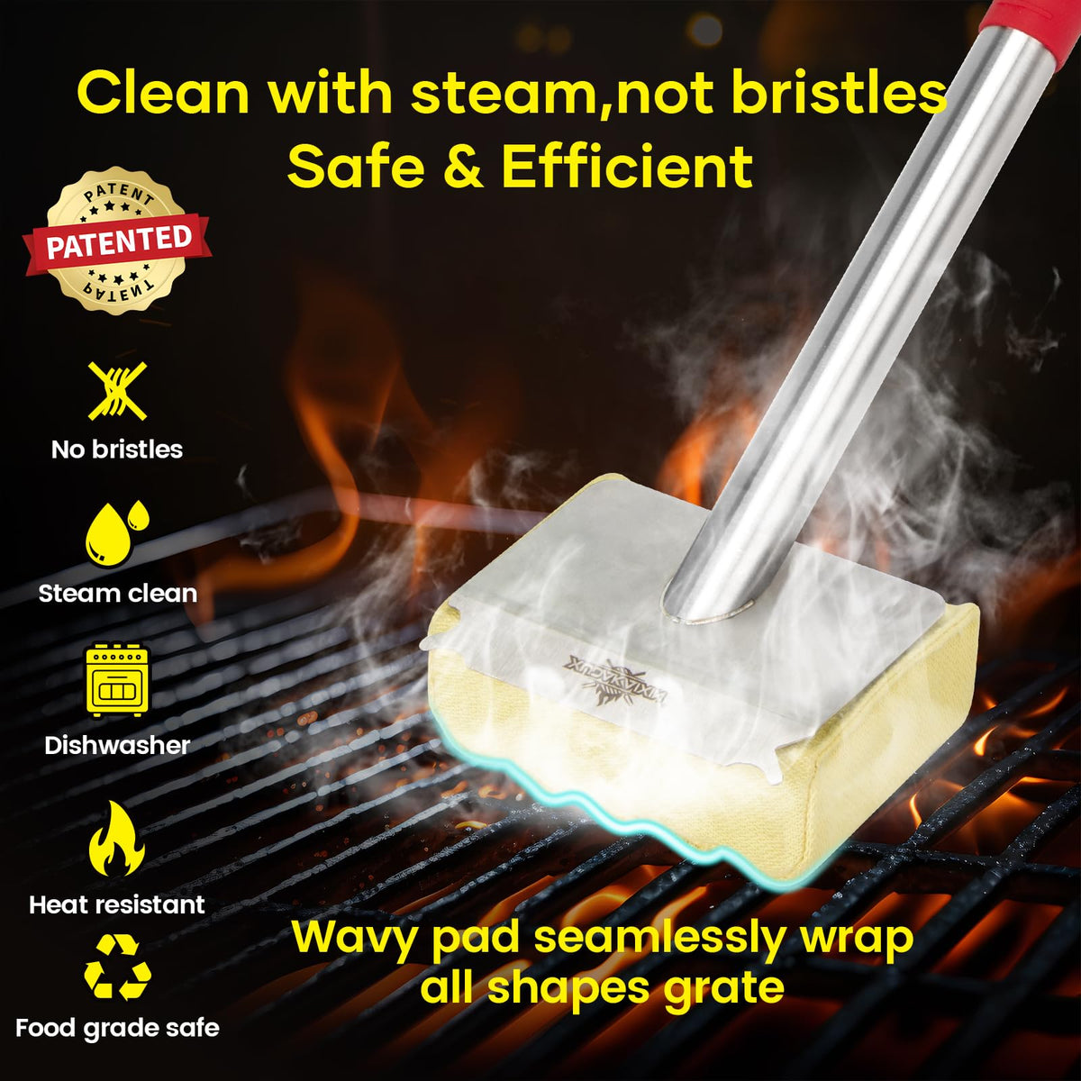 Grill Brush Bristle Free