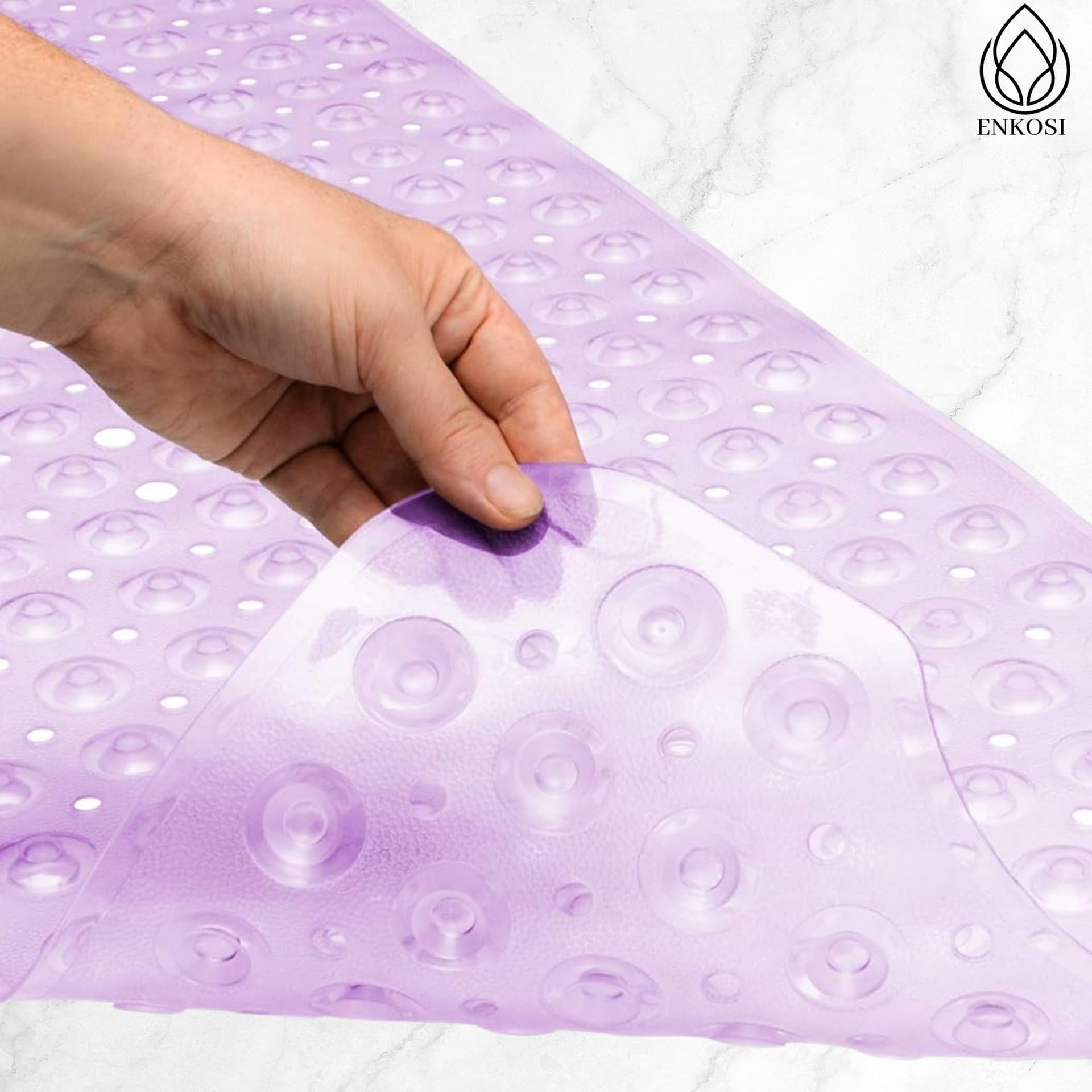 Non Slip Bath & Shower Mat 40x16 Extra Long