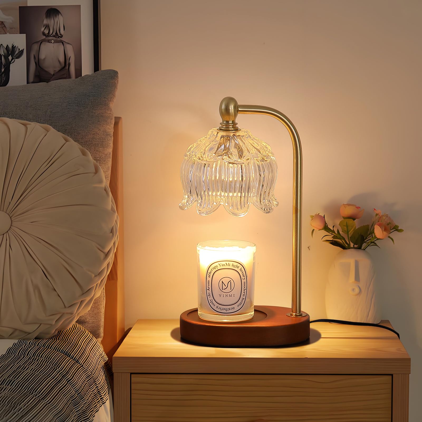 Candle Warmer Lamp with Timer Dimmable