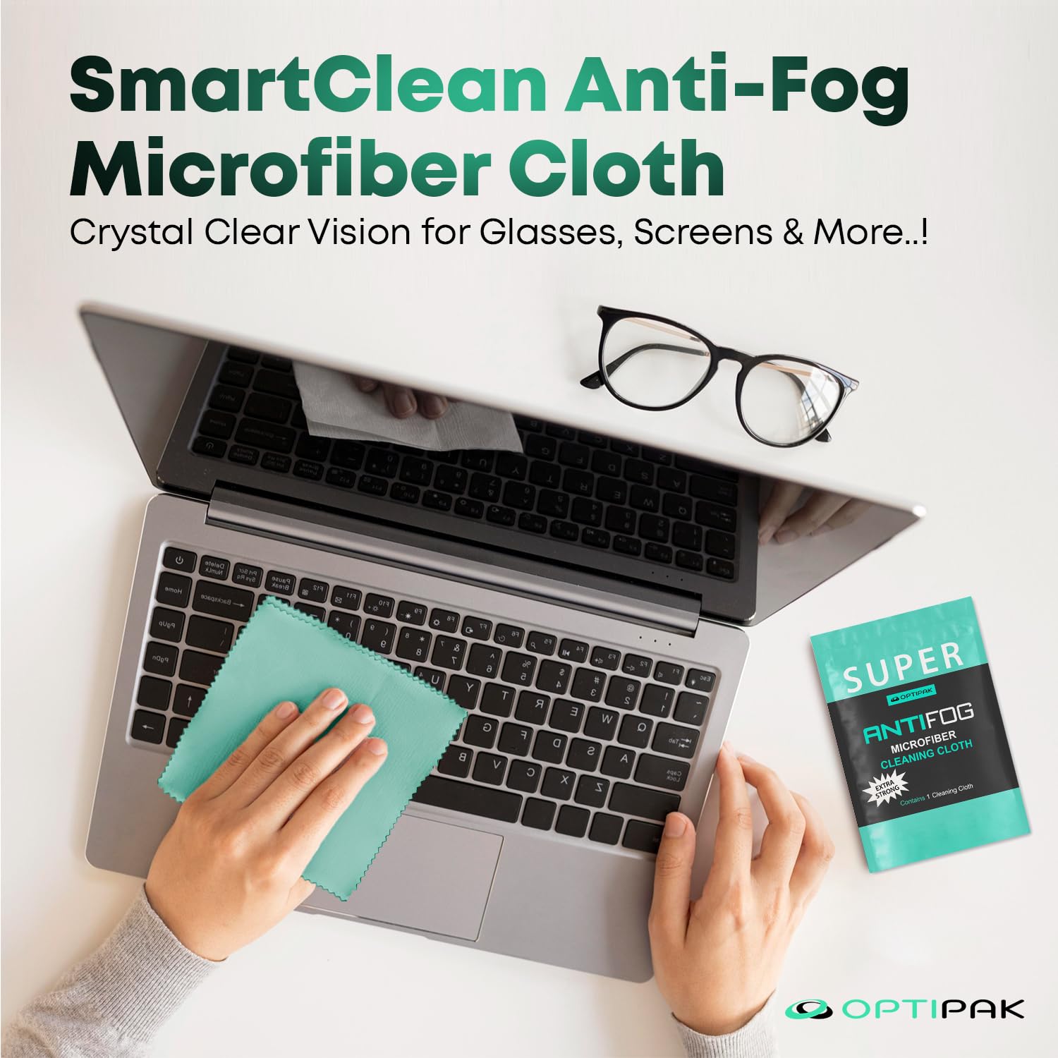Anti Fog Microfiber Cleaning Cloth for Glasses (10 Count)