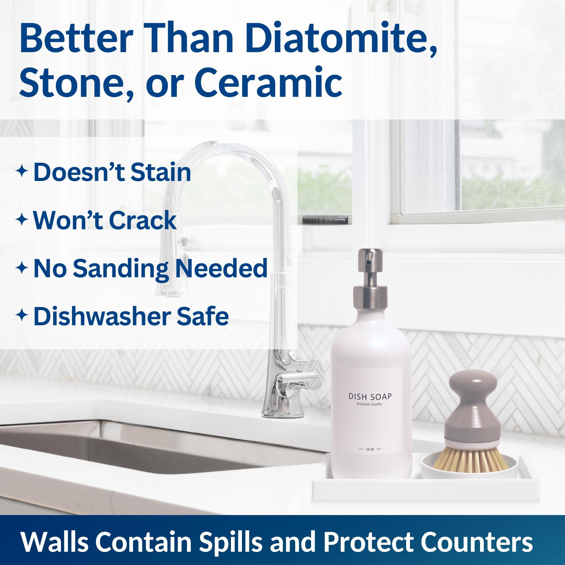 Countertop & Vanity Silicone Tray (2 Count)