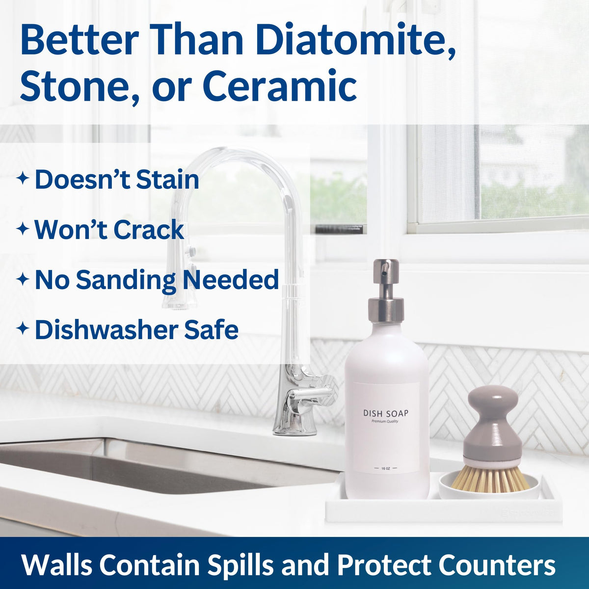 Countertop & Vanity Silicone Tray (2 Count)