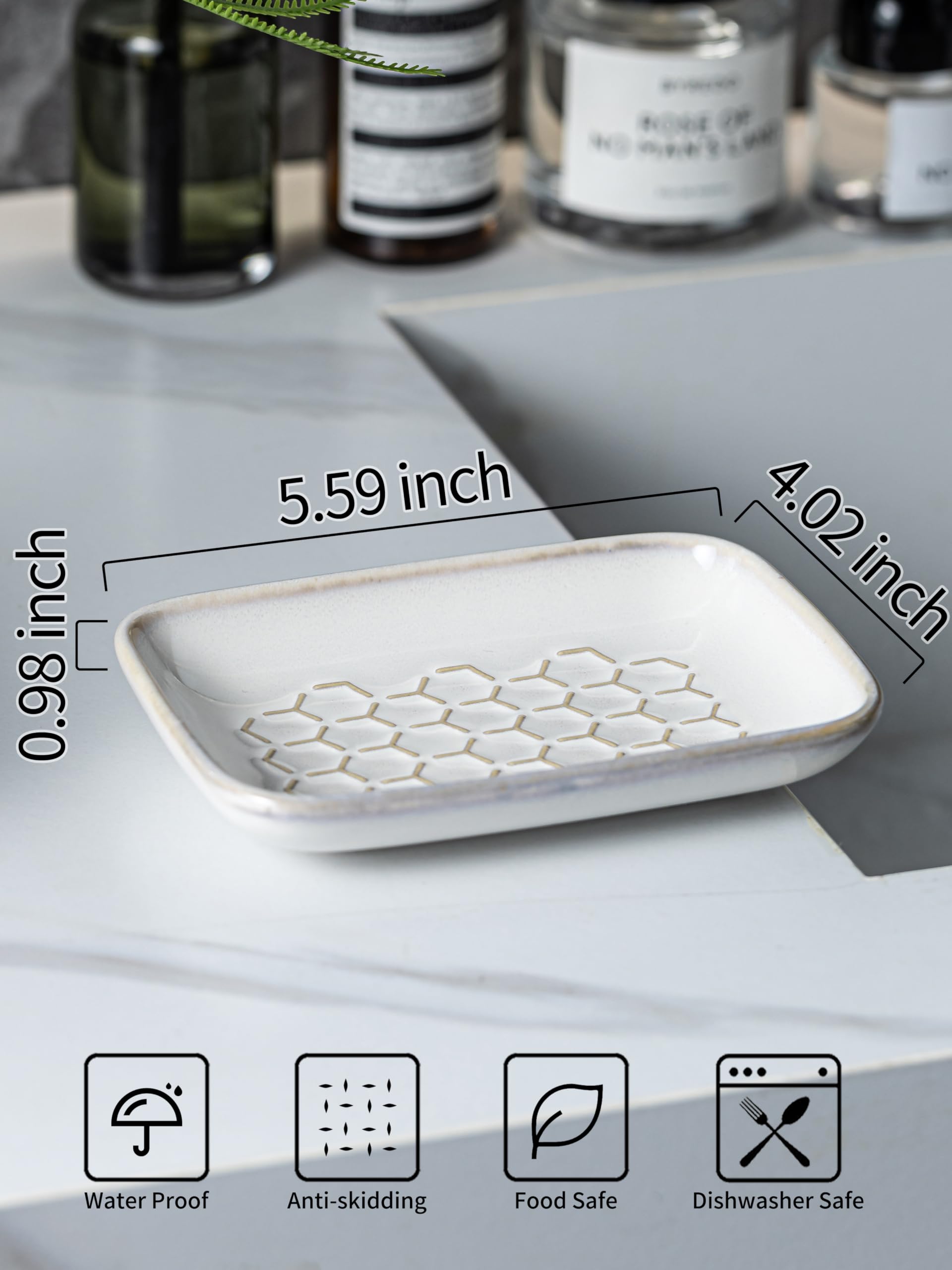 Ceramic Soap Dish for Shower